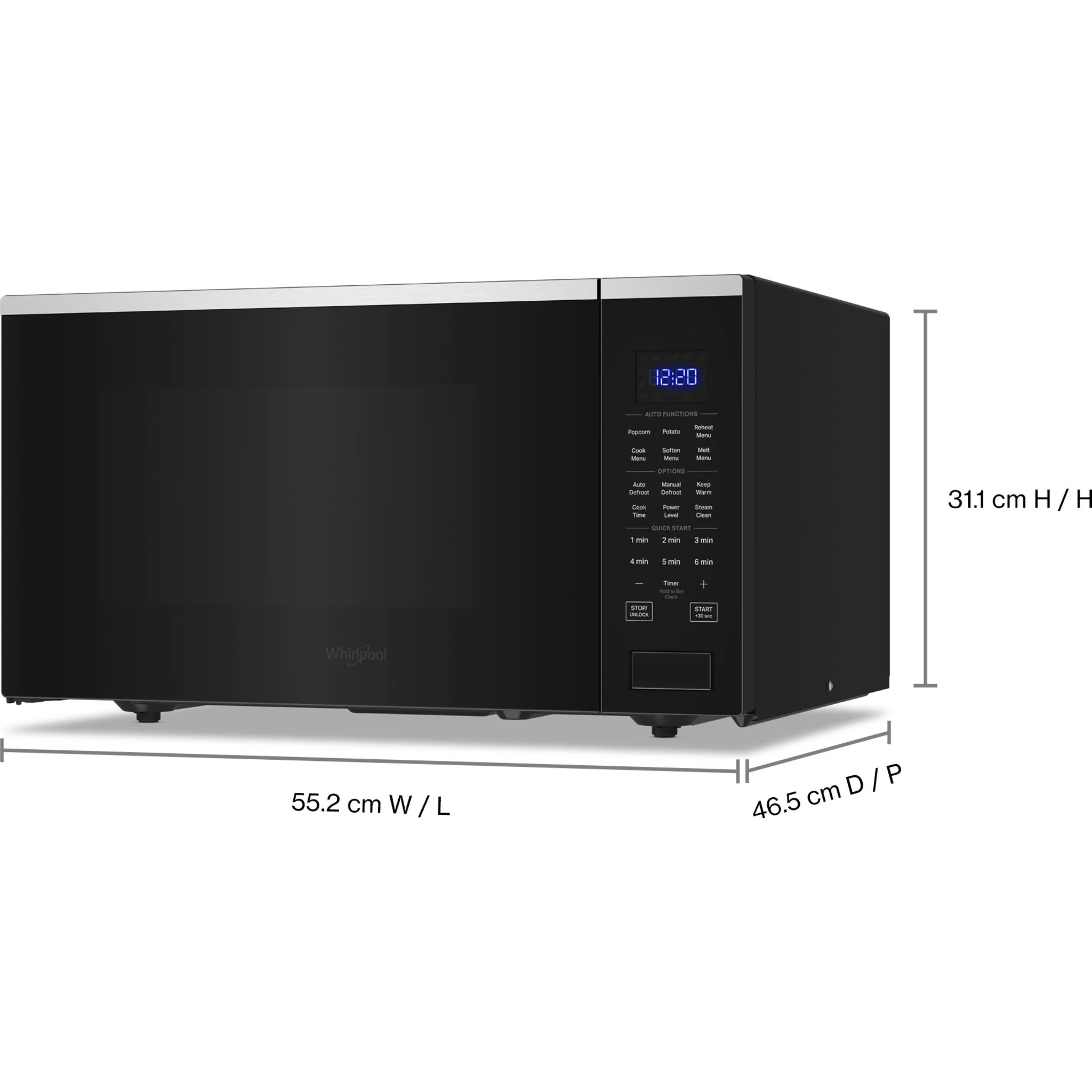 Whirlpool 1.6 cu.ft. Sensor Cooking Microwave - Stainless Steel (YWMCS7022RS) - Image 2