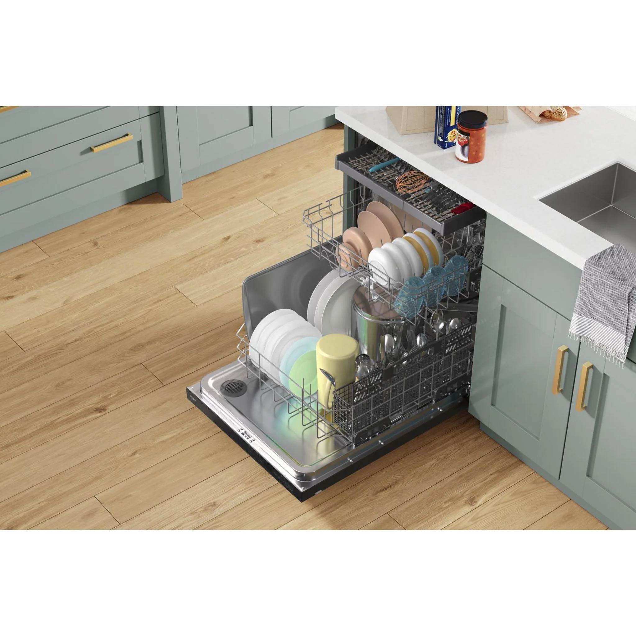 Whirlpool 24-Inch Stainless Steel Dishwasher with AI Intelligent Wash - 47 dBA -Black Stainless (WDTA50SAKV) - Image 14
