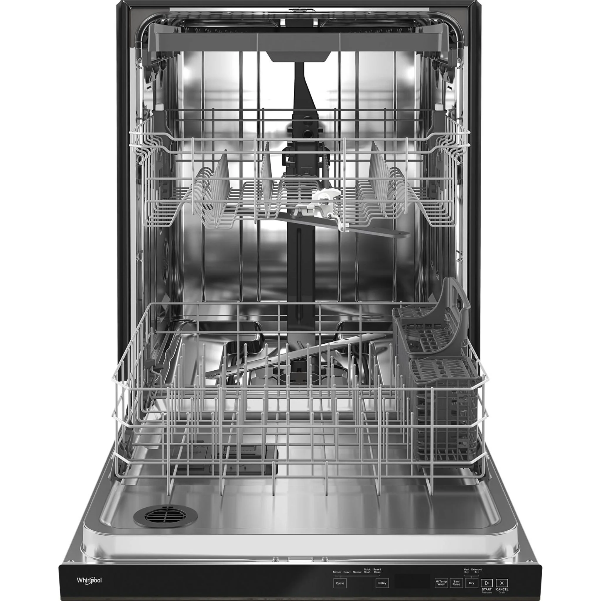 Whirlpool 24-Inch Stainless Steel Dishwasher with AI Intelligent Wash - 47 dBA -Black Stainless (WDTA50SAKV) - Image 2