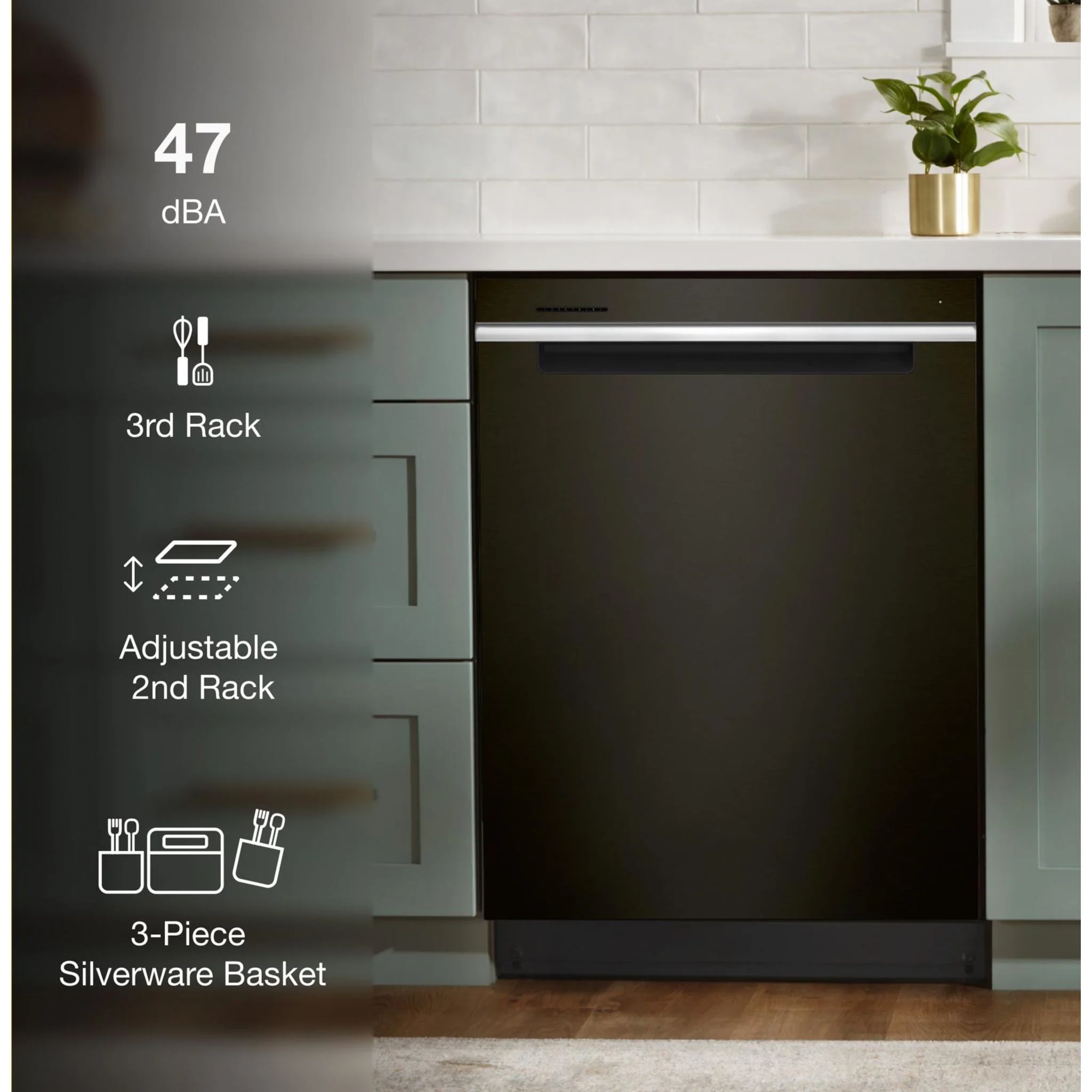 Whirlpool 24-Inch Stainless Steel Dishwasher with AI Intelligent Wash - 47 dBA -Black Stainless (WDTA50SAKV) - Image 31