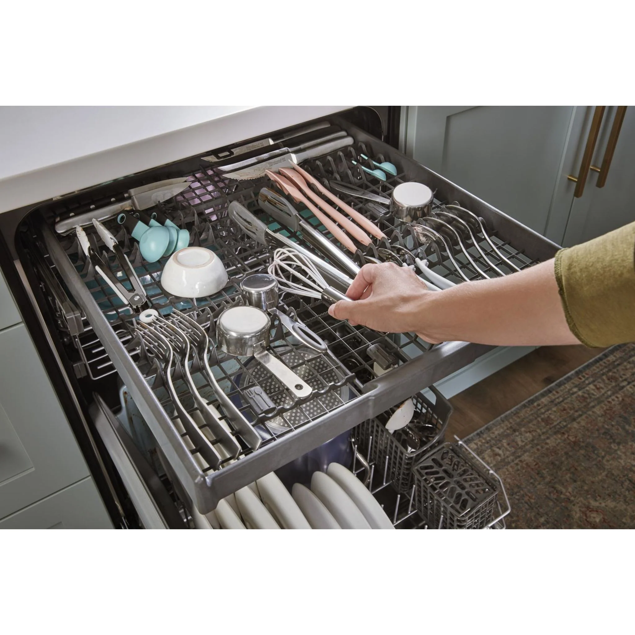 Whirlpool 24-Inch Stainless Steel Dishwasher with AI Intelligent Wash - 47 dBA -Stainless Steel (WDTA50SAKZ) - Image 7
