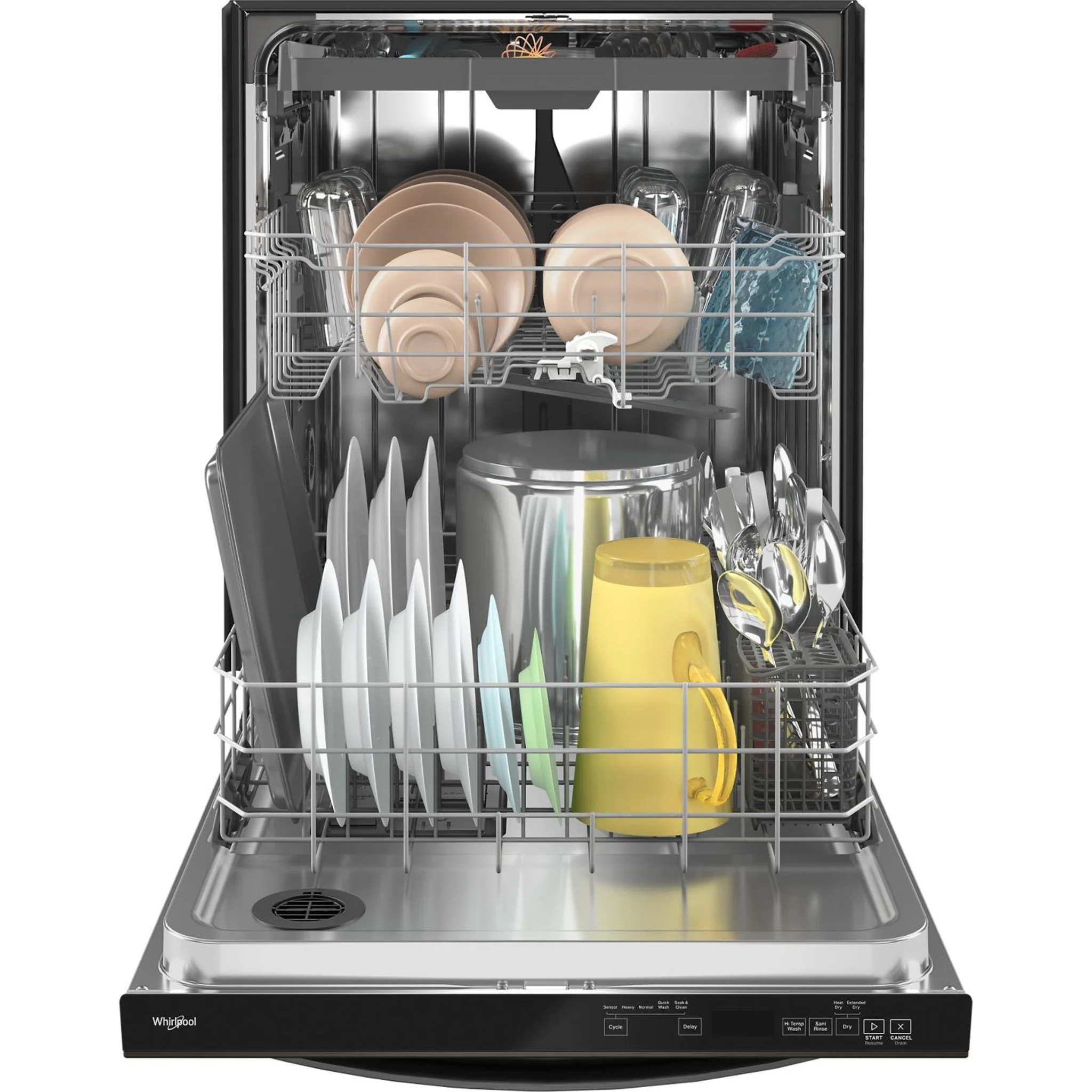 Whirlpool Large Capacity Dishwasher with 3rd Rack -Print Resist Blk Stnlss (WDT750SAKV) - Image 3