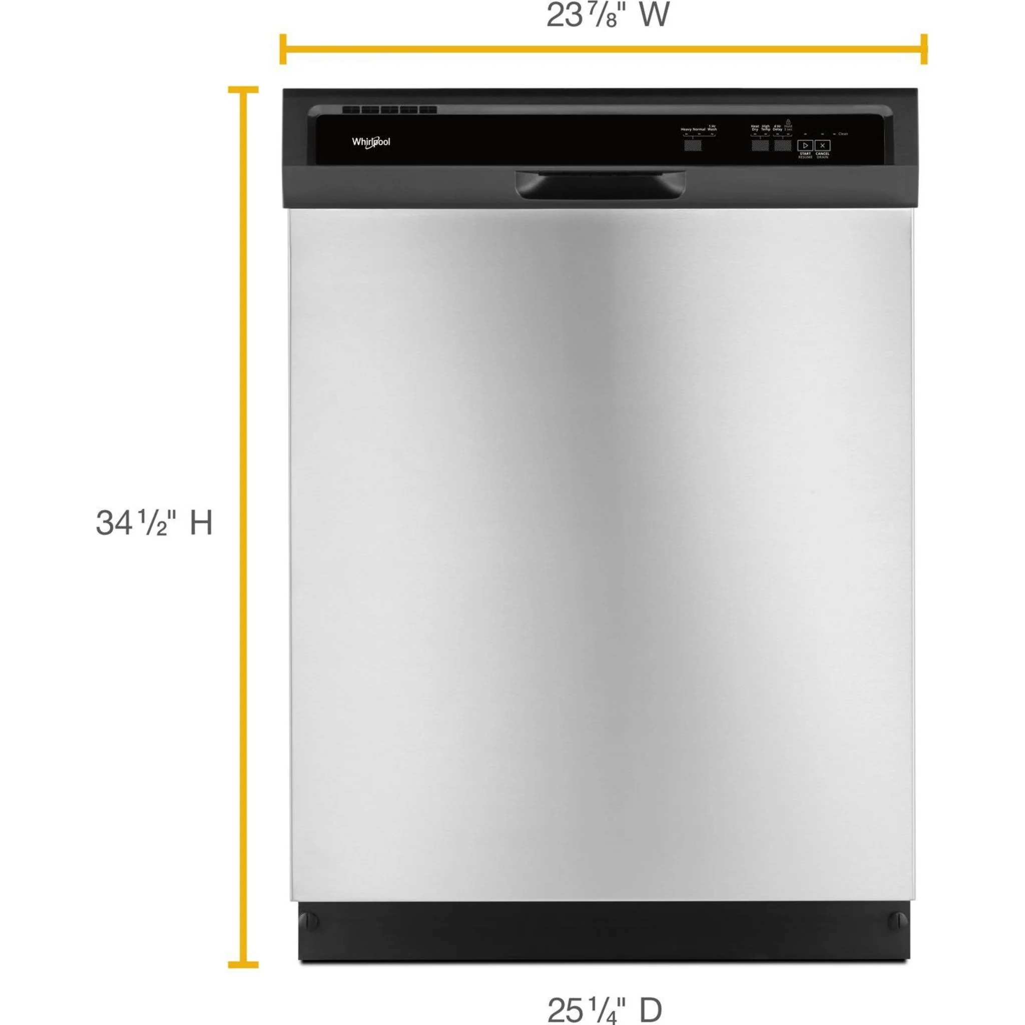 Whirlpool Heavy-Duty Dishwasher with 1-Hour Wash Cycle (WDF330PAHS) - Image 14