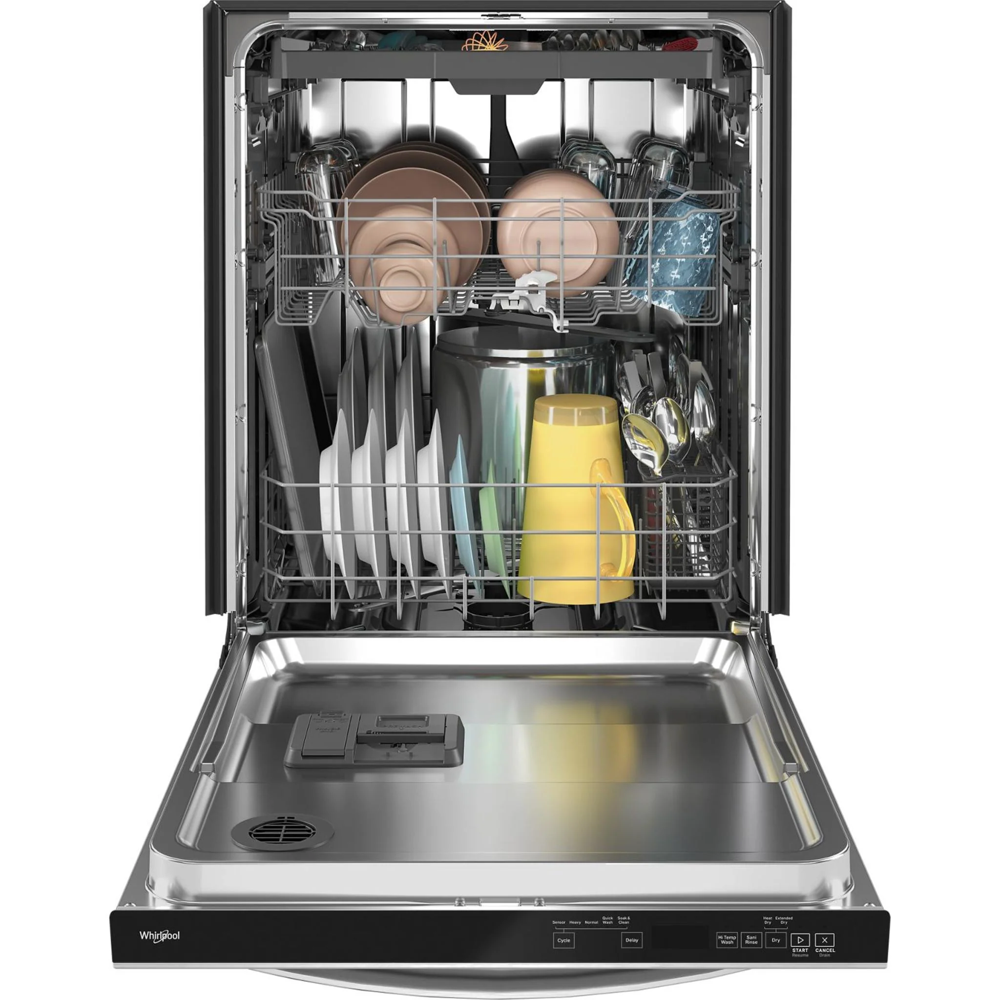 Whirlpool 24-Inch Stainless Steel Dishwasher with AI Intelligent Wash System - 47 dBA -Stainless Steel (WDT750SAKZ) - Image 3