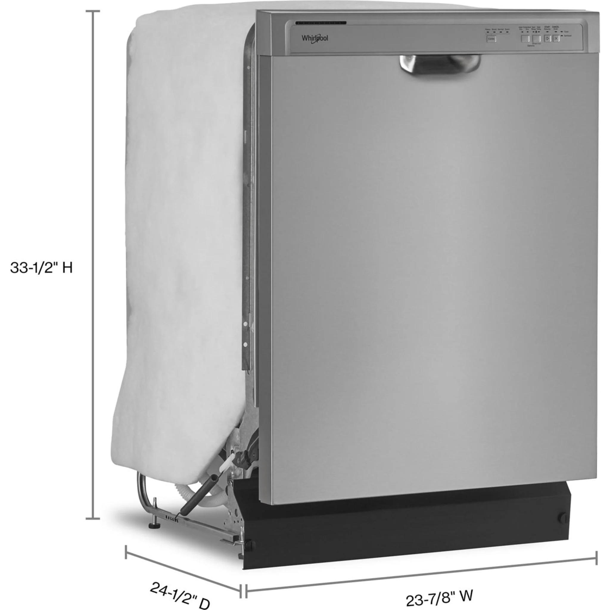 Whirlpool Quiet Dishwasher with Boost Cycle -Stainless Steel (WDF341PAPM) - Image 13
