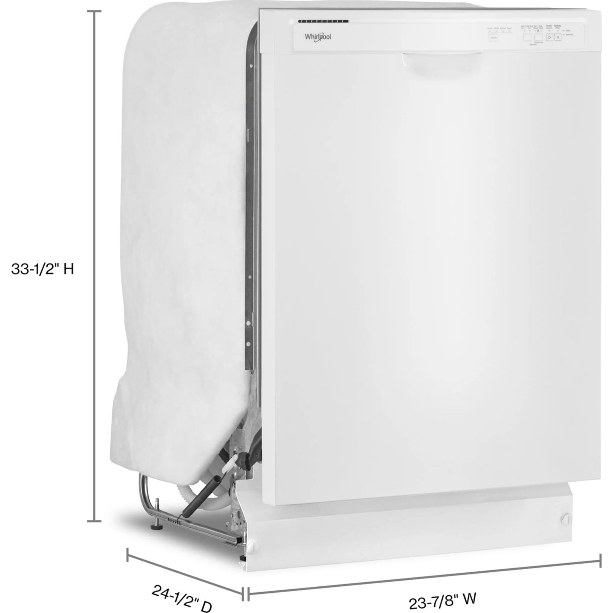 Whirlpool Quiet Dishwasher with Boost Cycle -White (WDF341PAPW) - Image 13