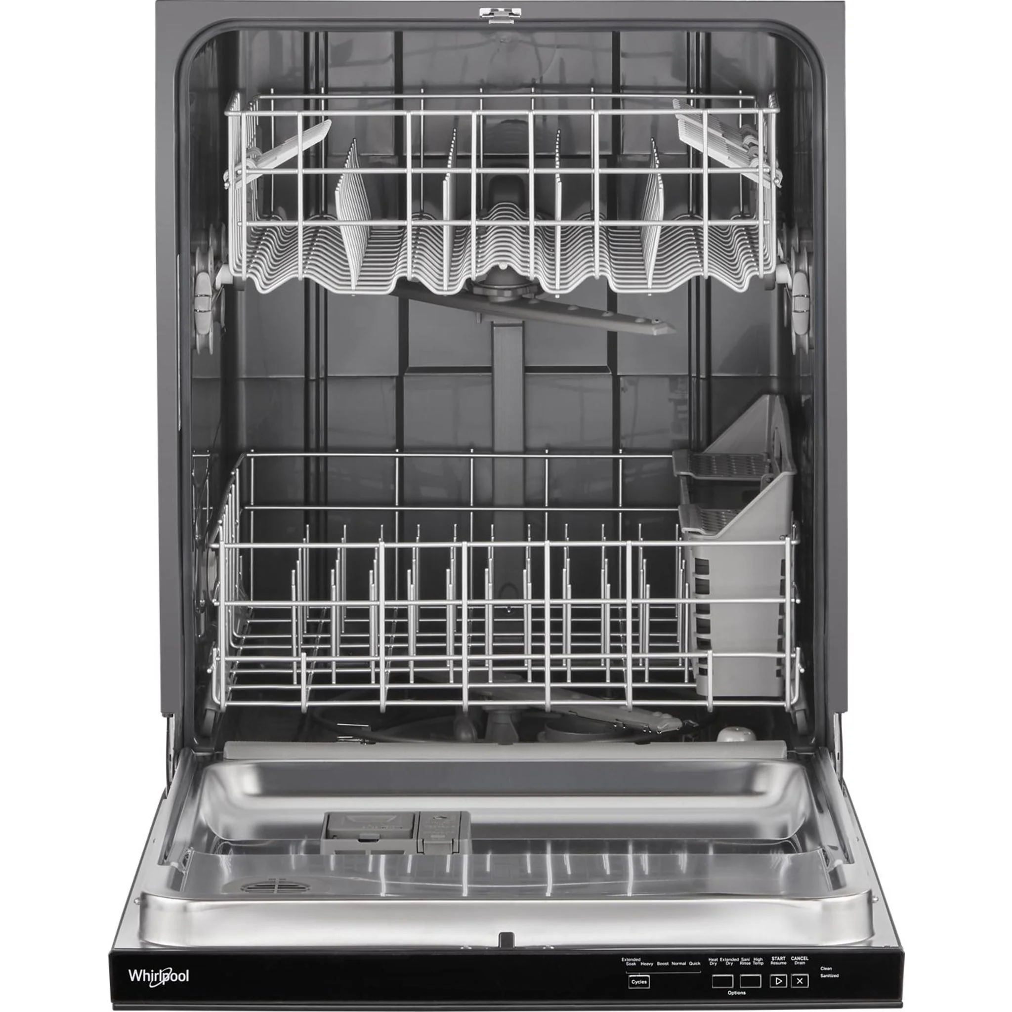 Whirlpool Quiet Dishwasher with Boost Cycle and Pocket Handle -Black (WDP540HAMB) - Image 4
