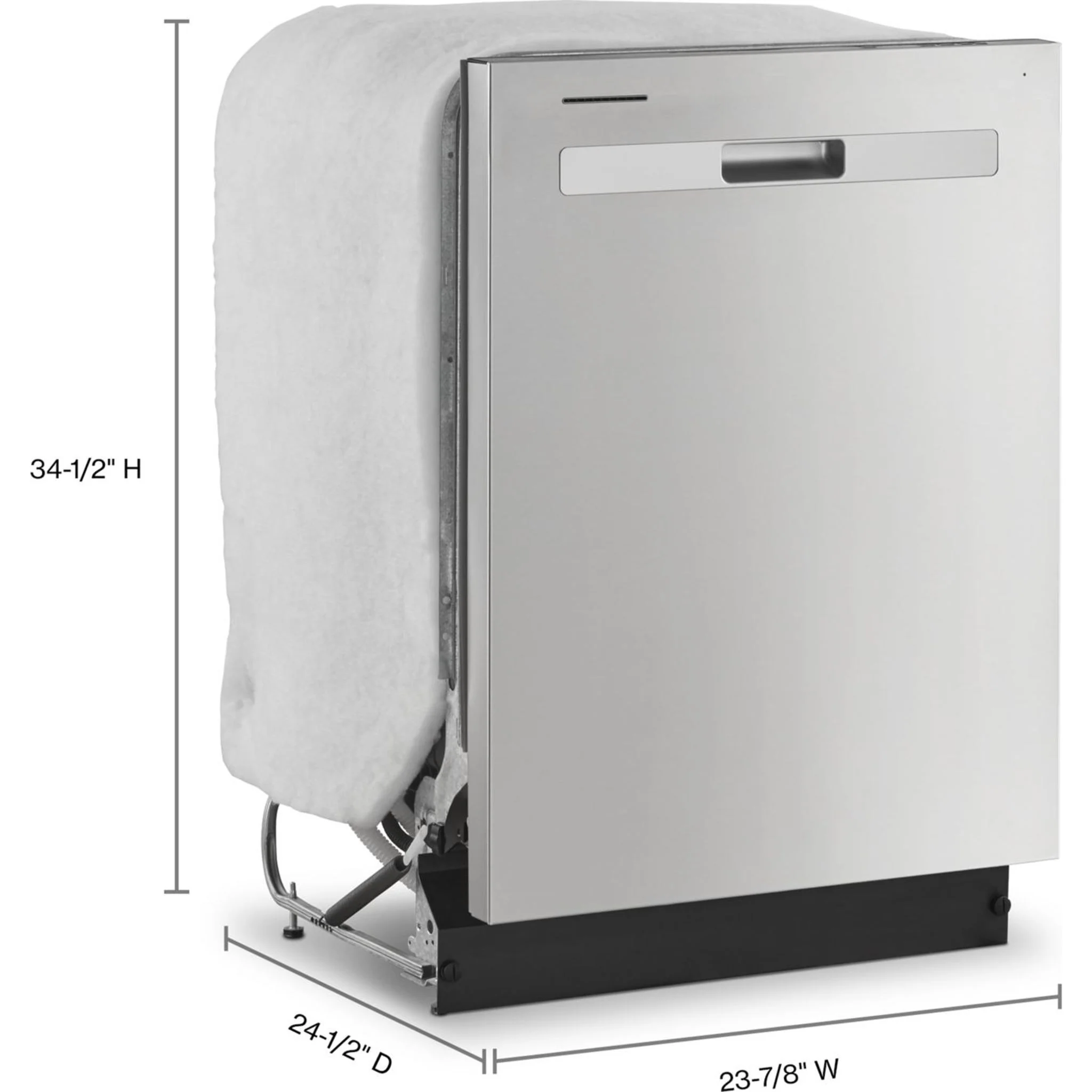Whirlpool Quiet Dishwasher with Boost Cycle and Pocket Handle -Stainless Steel (WDP540HAMZ) - Image 15