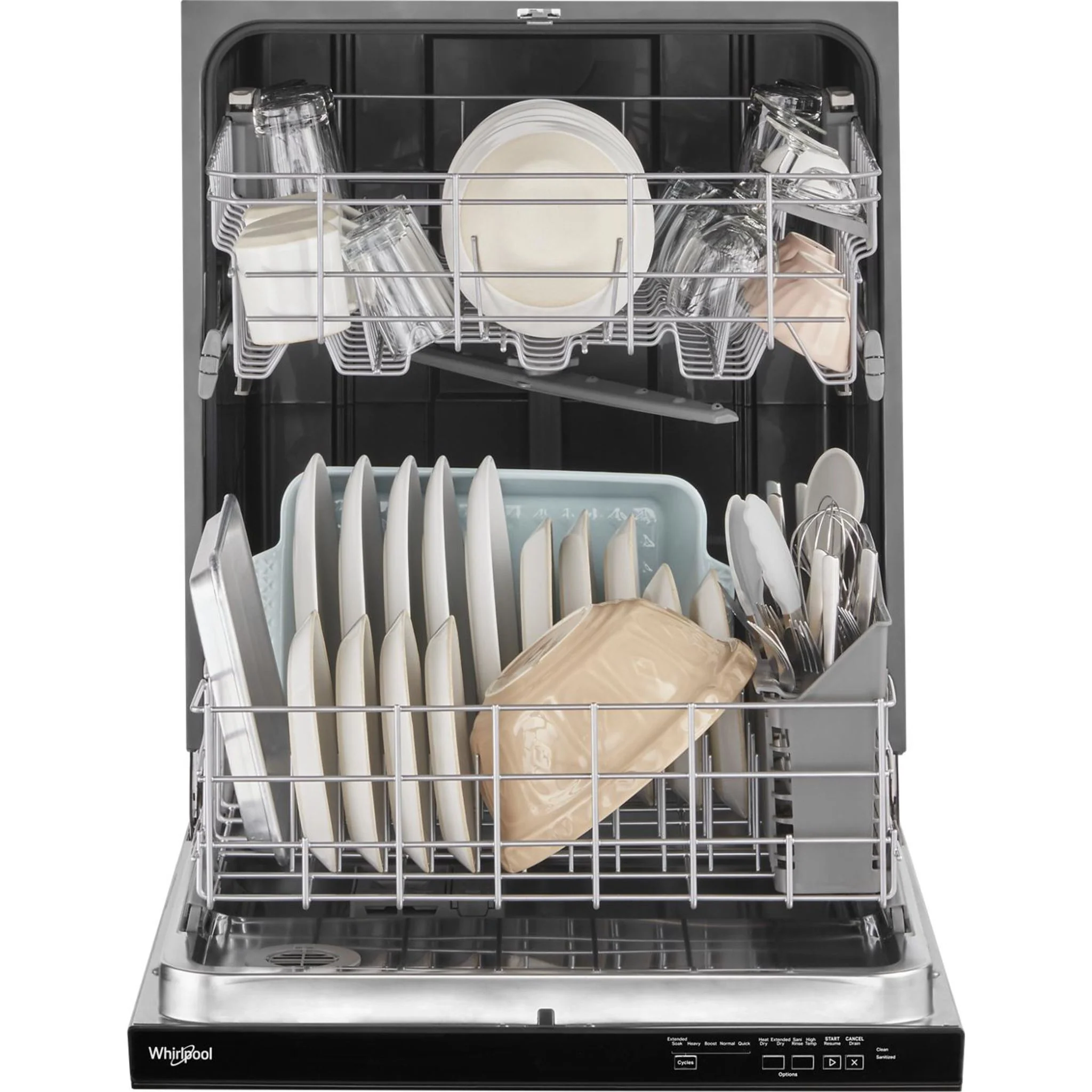 Whirlpool Quiet Dishwasher with Adjustable Upper Rack - Black (WDP560HAMB) - Image 3