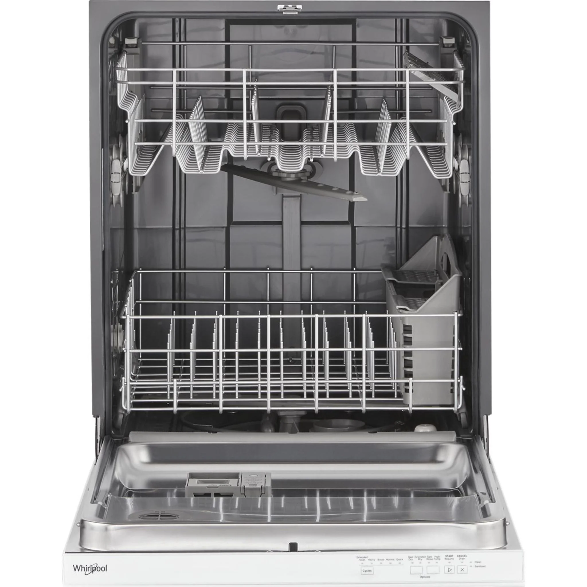 Whirlpool 55 dBA Quiet Dishwasher with Adjustable Upper Rack - White (WDP560HAMW) - Image 2