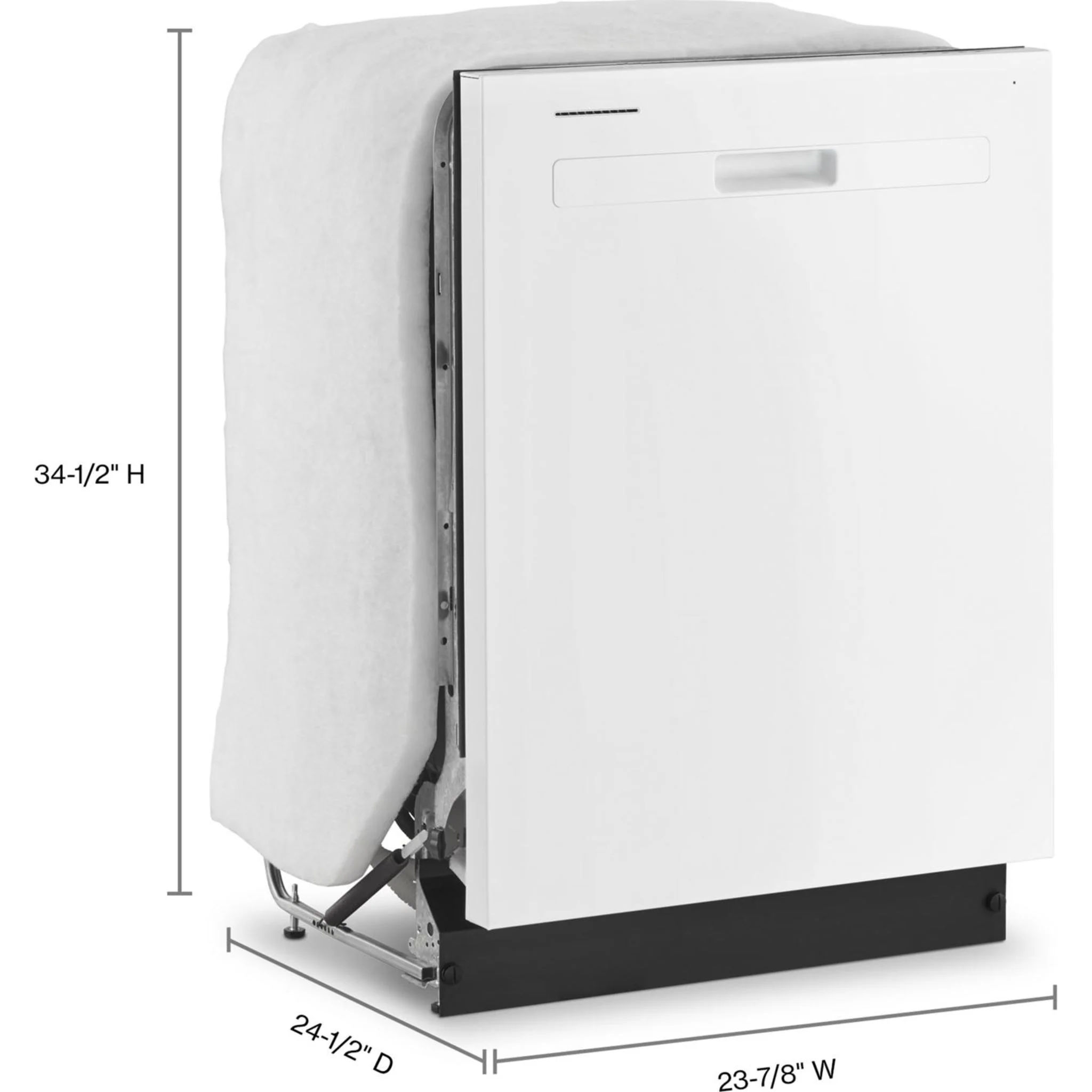 Whirlpool 55 dBA Quiet Dishwasher with Adjustable Upper Rack - White (WDP560HAMW) - Image 8