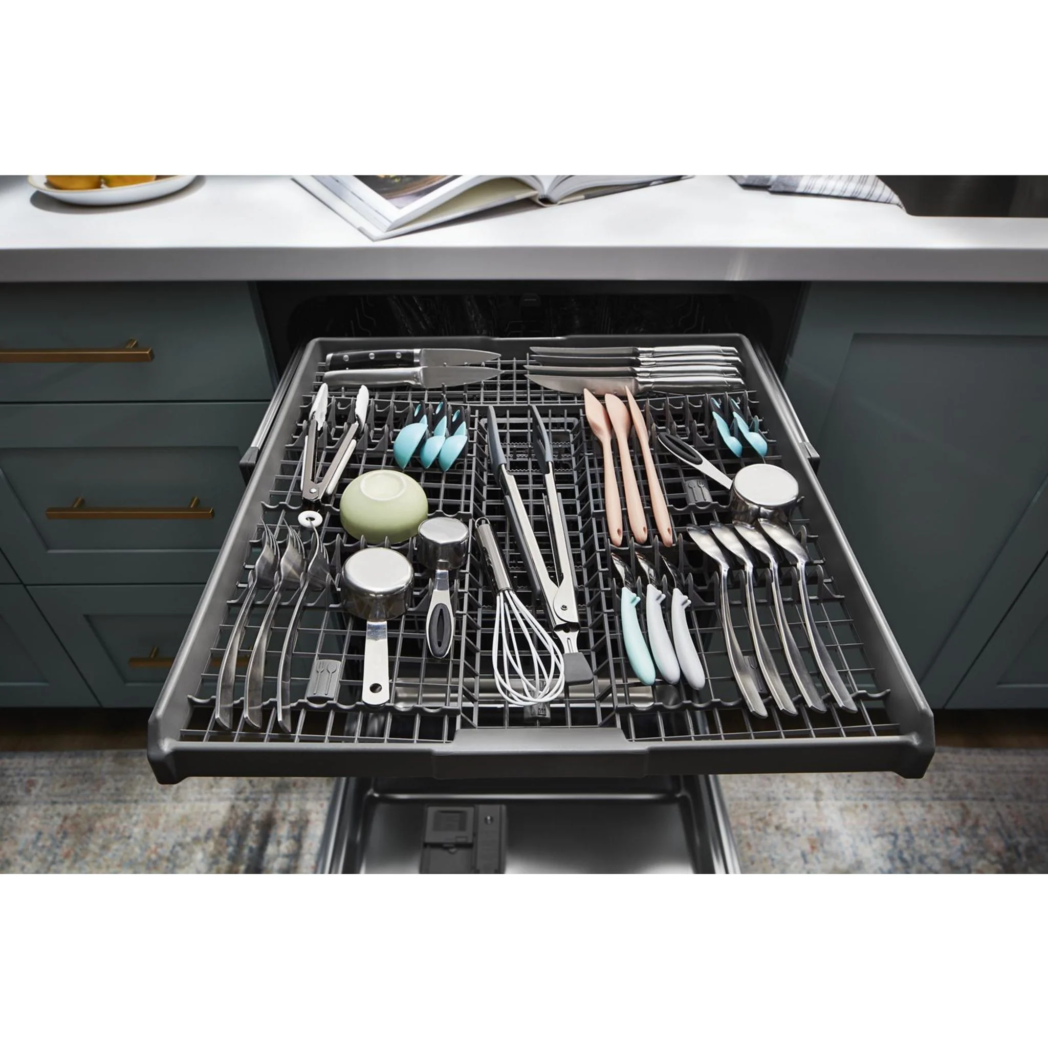 Whirlpool 51 dBA Quiet Dishwasher with 3rd Rack and Pocket Handle -Stainless Steel (WDP730HAMZ) - Image 14