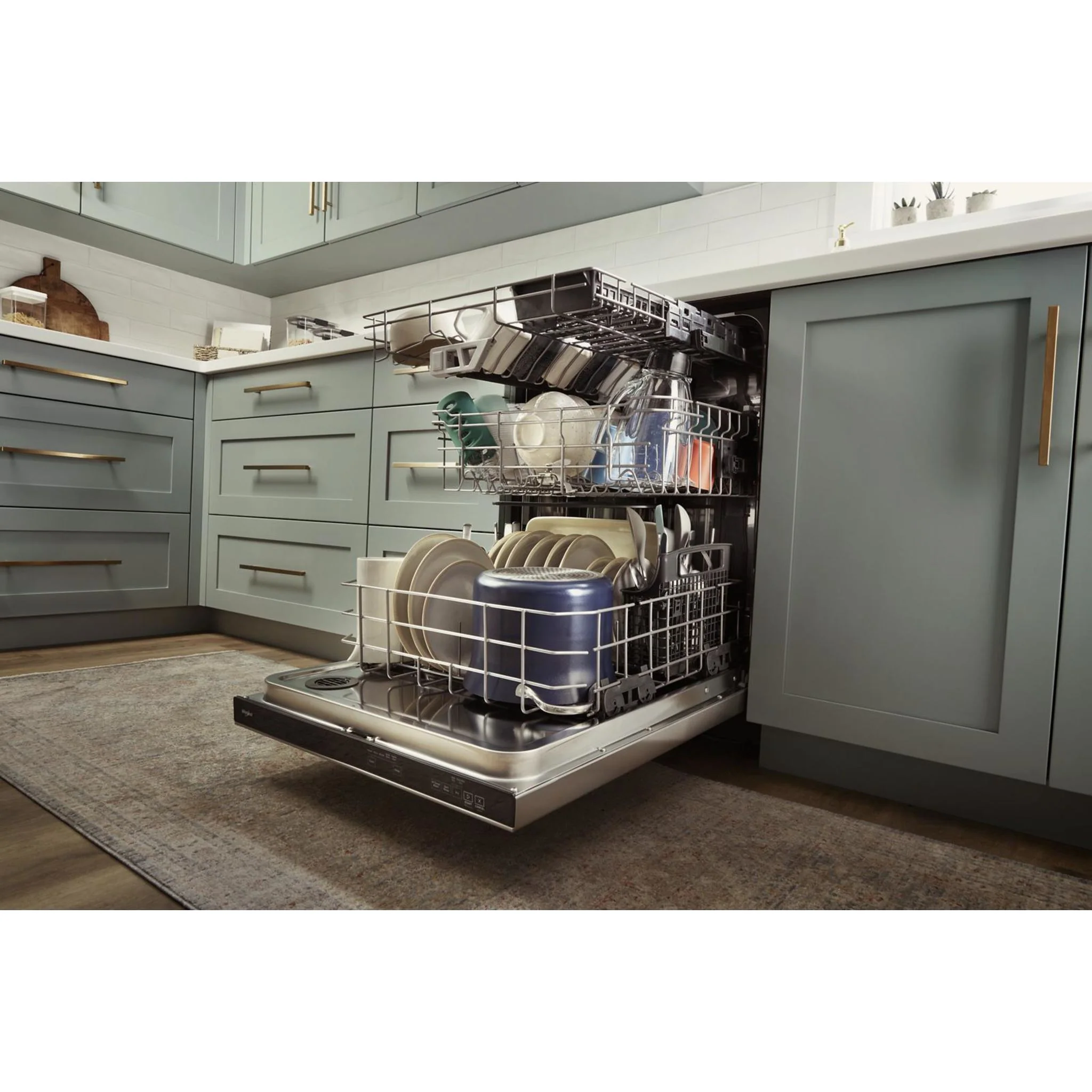 Whirlpool Pocket Handle Dishwasher with 3rd Rack & Large Capacity (WDPA70SAMZ) - Image 2