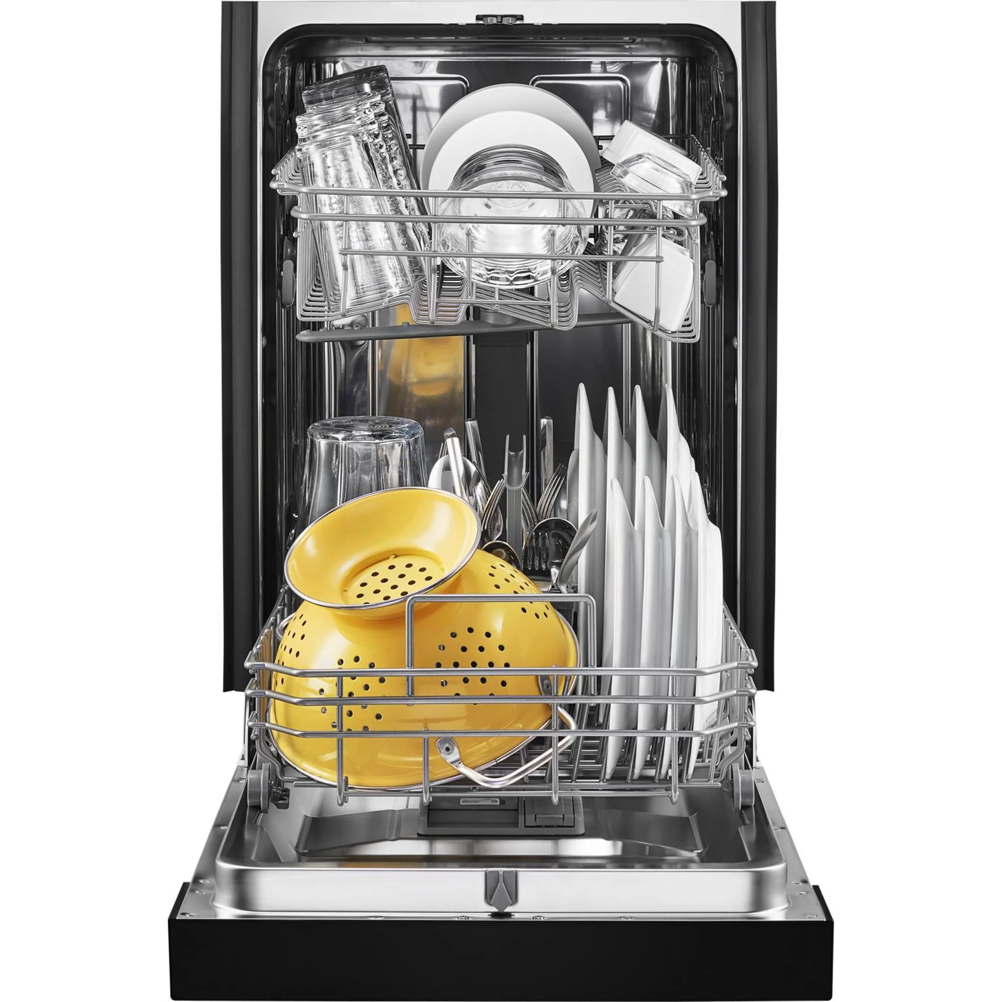 Whirlpool Small-Space Compact Dishwasher with Stainless Steel Tub -Black (WDPS5118PB) - Image 7