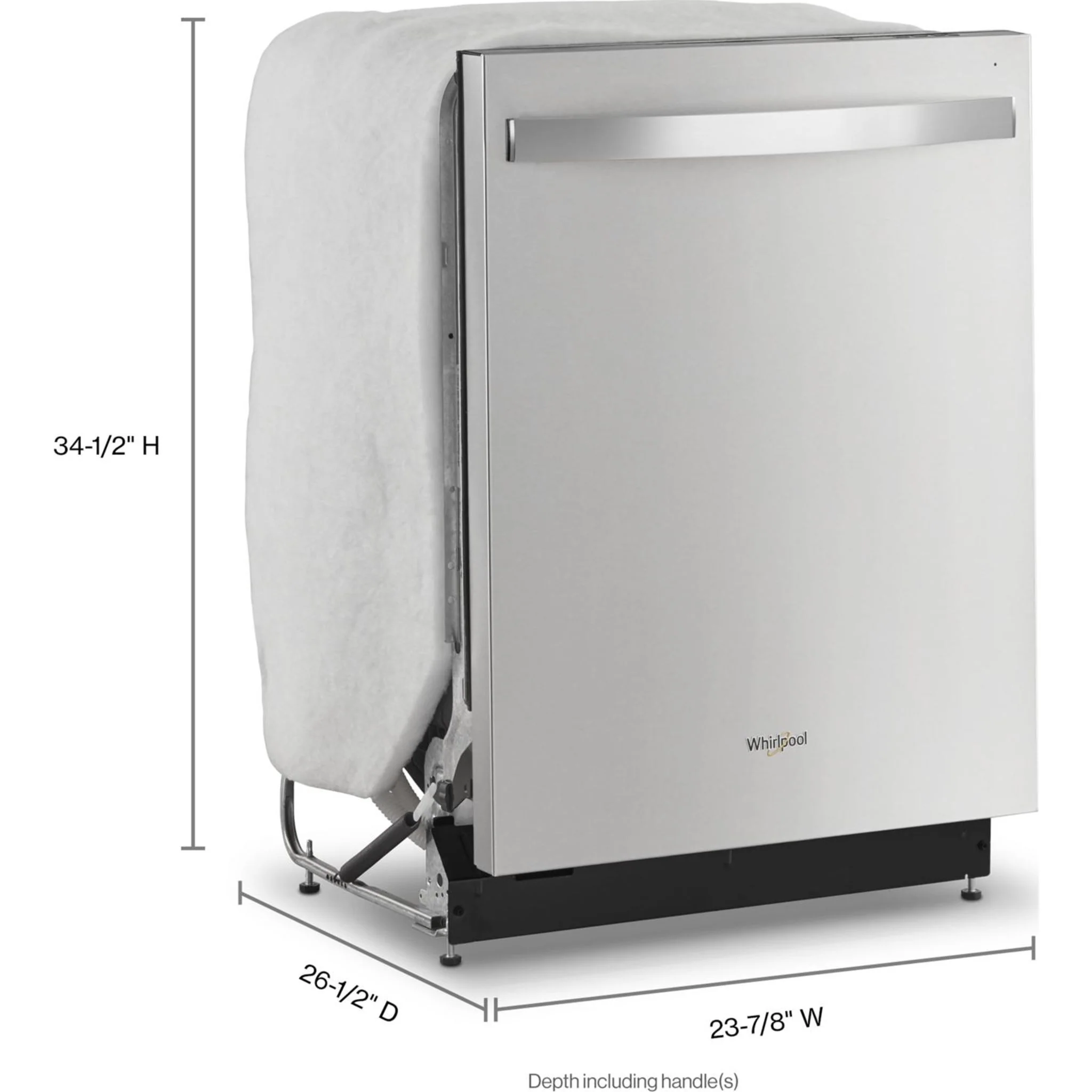 Whirlpool 51 dBA Quiet Dishwasher with 3rd Rack -Stainless Steel (WDT730HAMZ) - Image 21