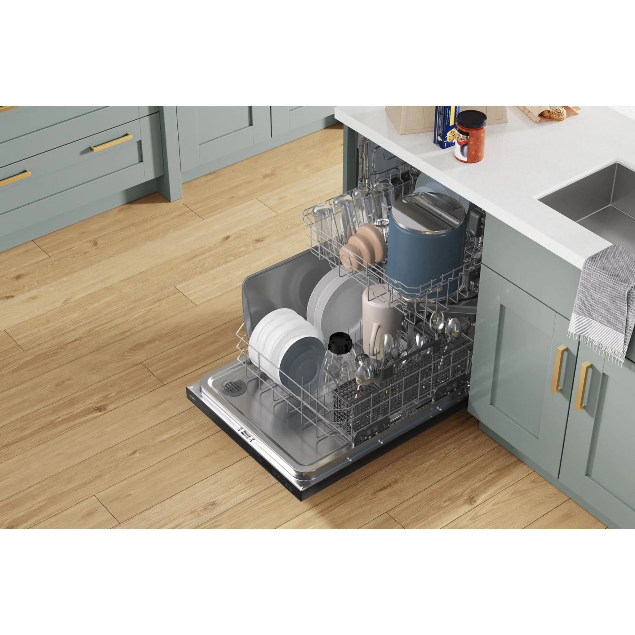 Whirlpool 24-Inch Dishwasher with AI Intelligent Wash and Tall Top Rack -Black (WDT740SALB) - Image 13