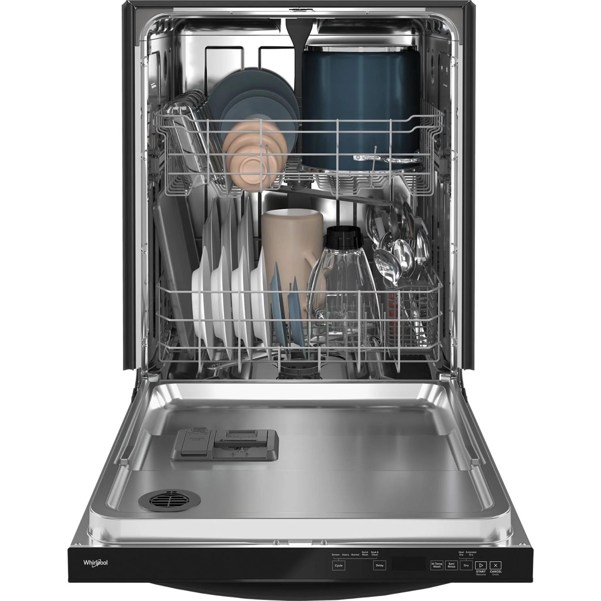 Whirlpool 24-Inch Dishwasher with AI Intelligent Wash and Tall Top Rack -Black (WDT740SALB) - Image 24