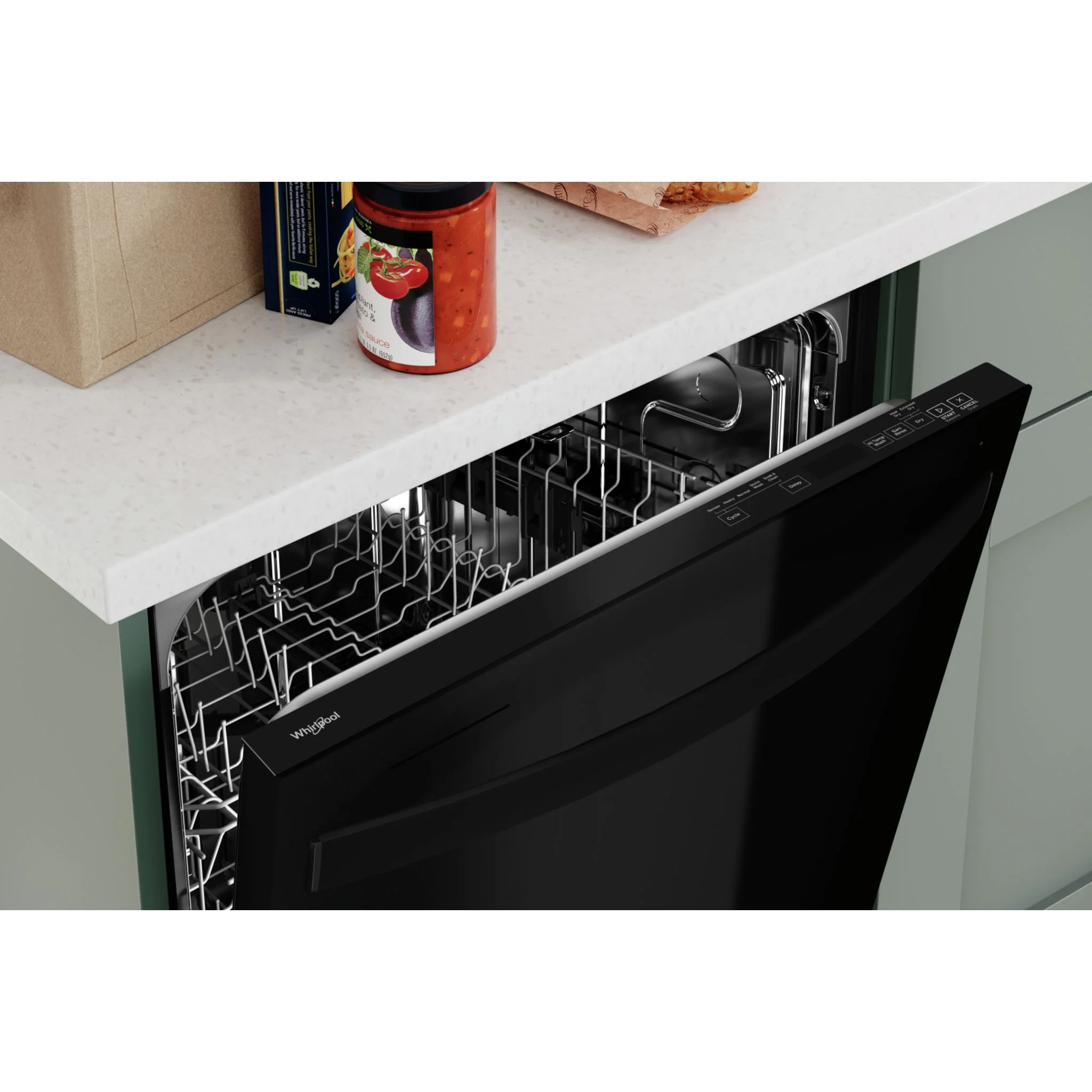 Whirlpool 24-Inch Dishwasher with AI Intelligent Wash and Tall Top Rack -Black (WDT740SALB) - Image 4