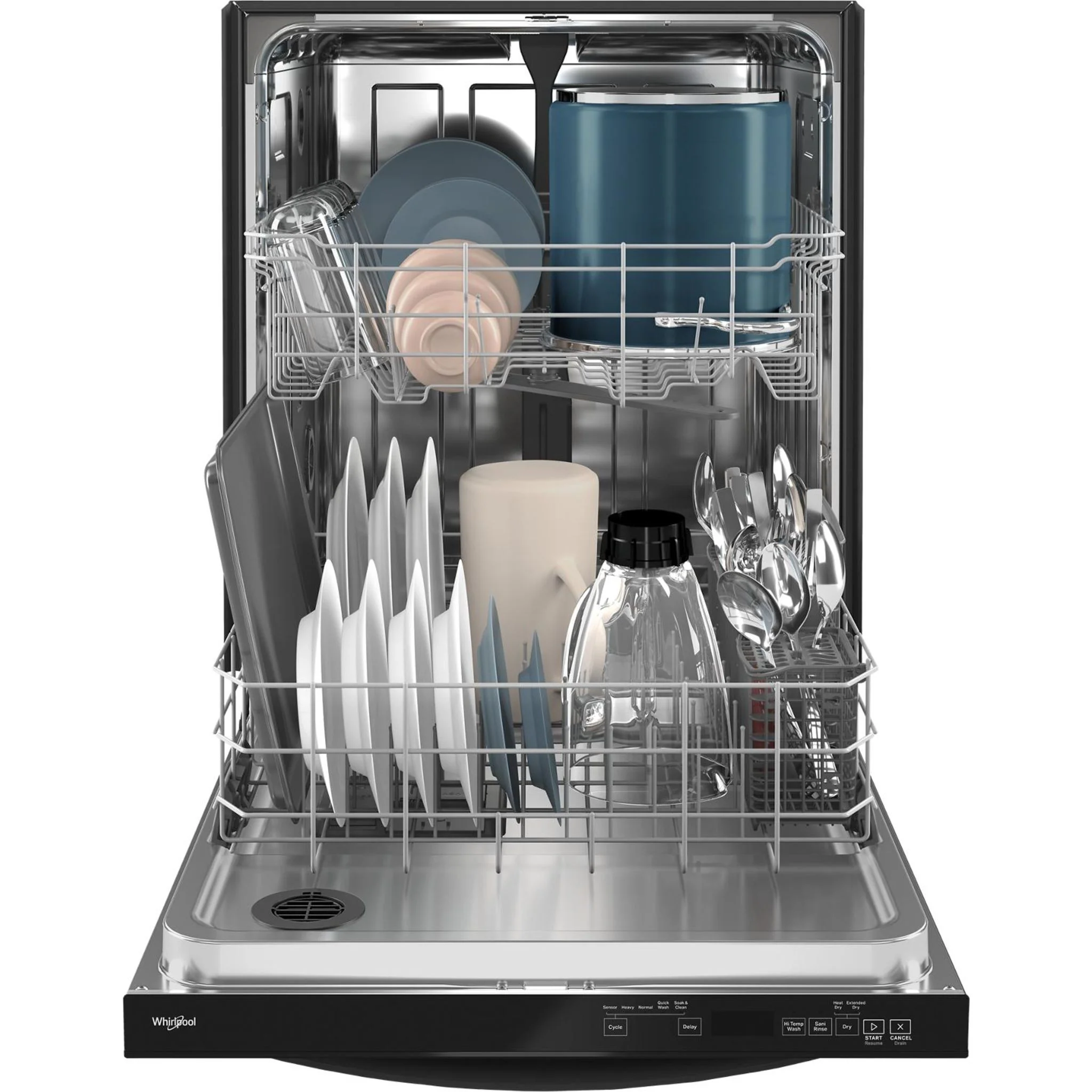 Whirlpool 24-Inch Dishwasher with AI Intelligent Wash and Tall Top Rack -Black (WDT740SALB) - Image 52