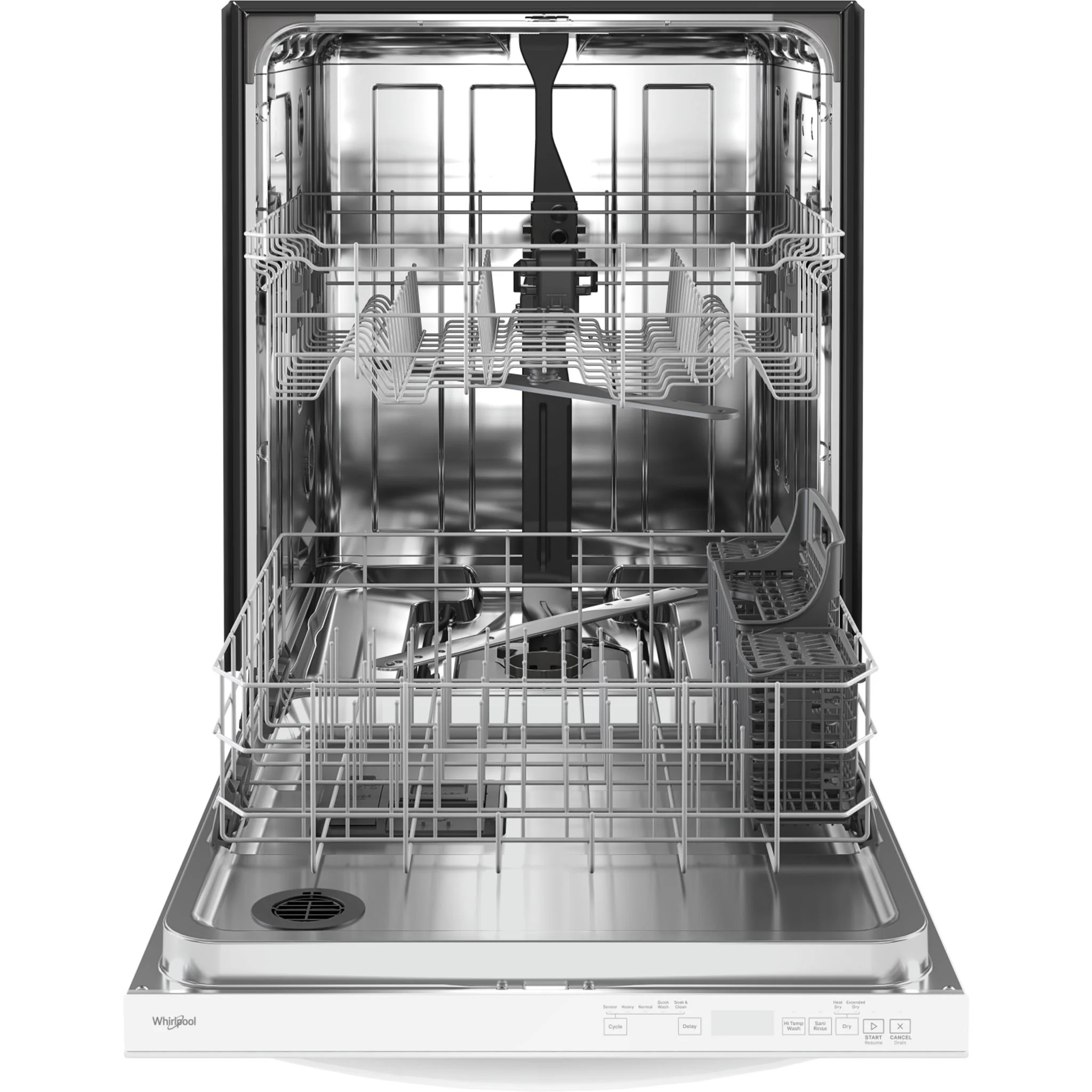 Whirlpool 24-Inch Dishwasher with AI Intelligent Wash and Tall Top Rack -White (WDT740SALW) - Image 2