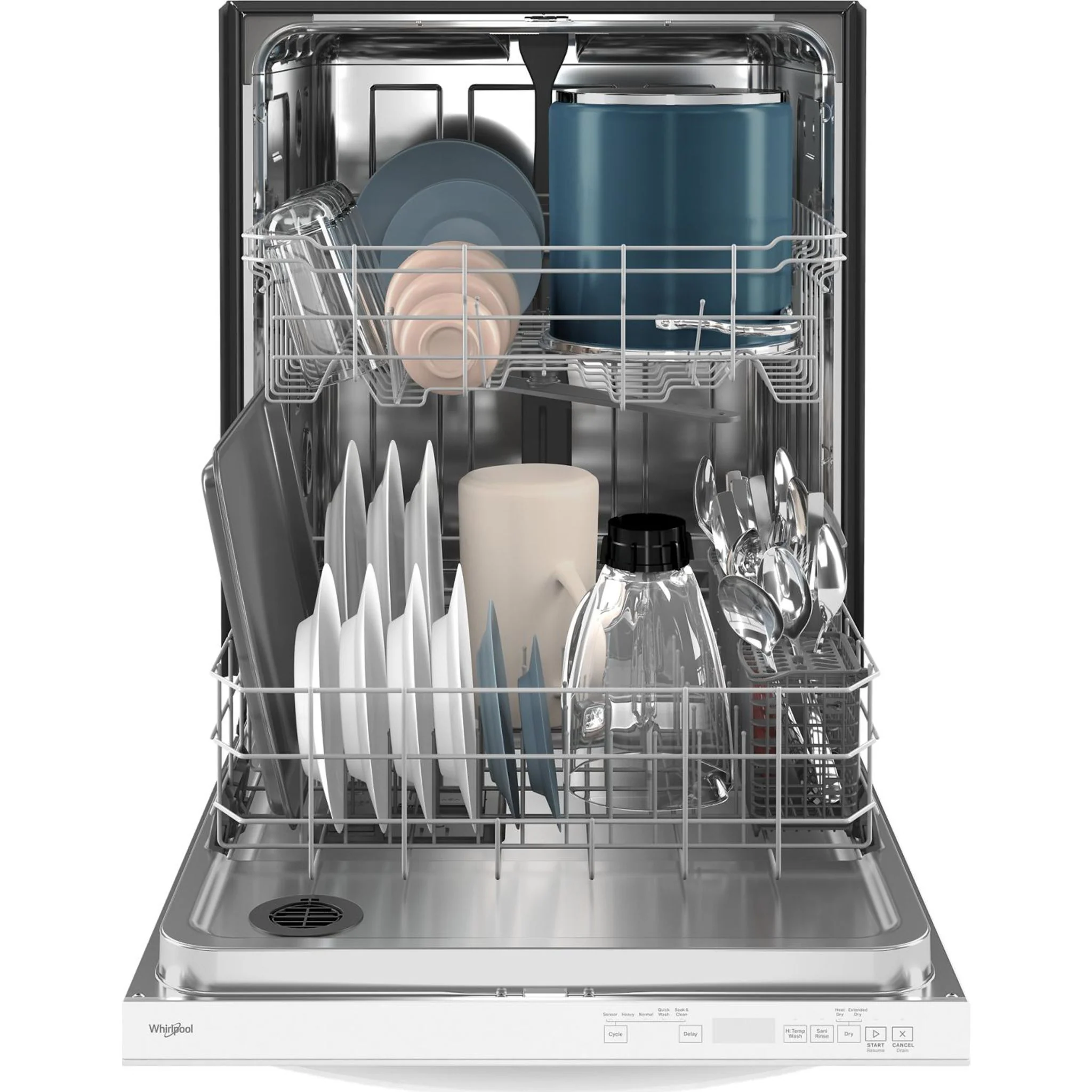 Whirlpool 24-Inch Dishwasher with AI Intelligent Wash and Tall Top Rack -White (WDT740SALW) - Image 26