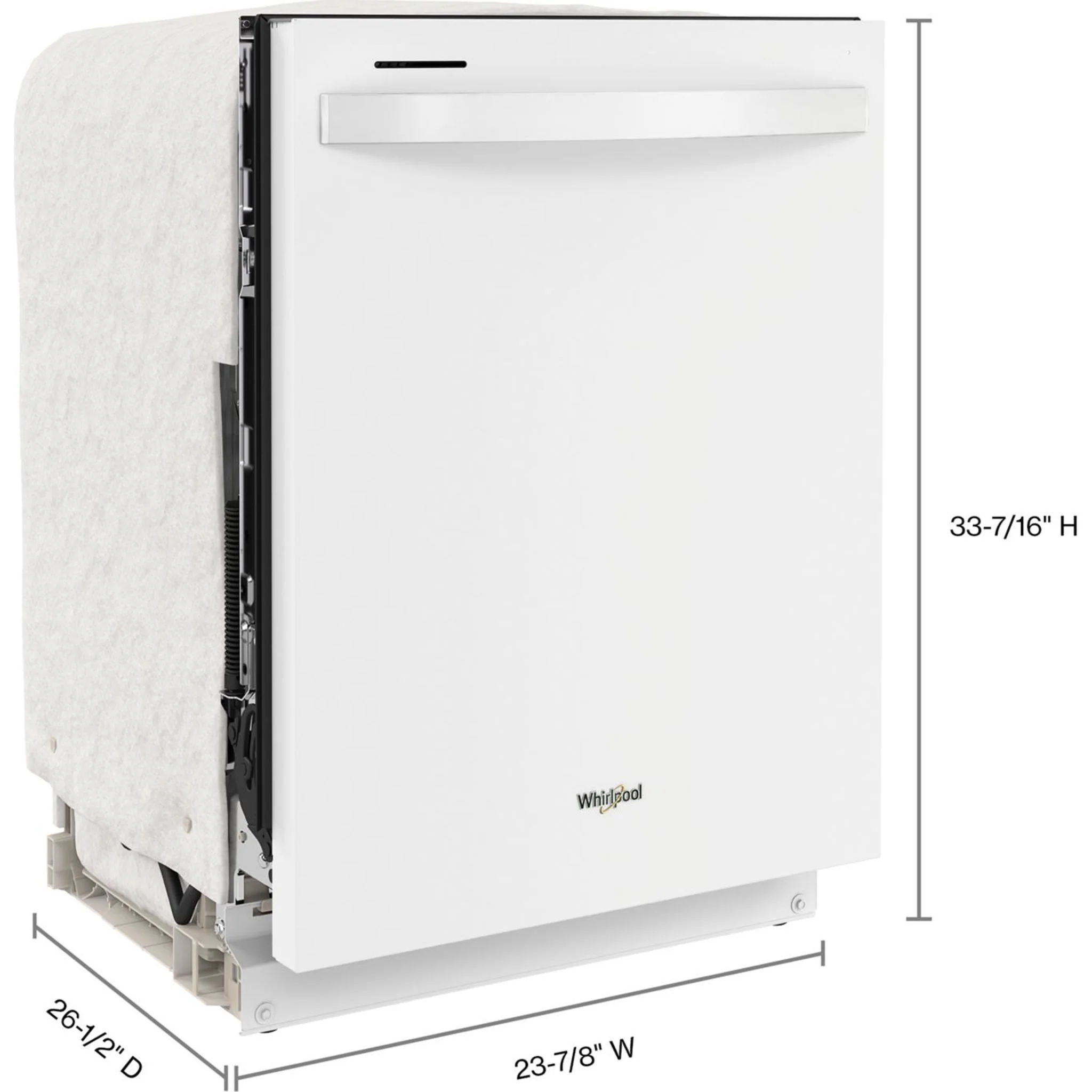Whirlpool 24-Inch Dishwasher with AI Intelligent Wash and Tall Top Rack -White (WDT740SALW) - Image 30