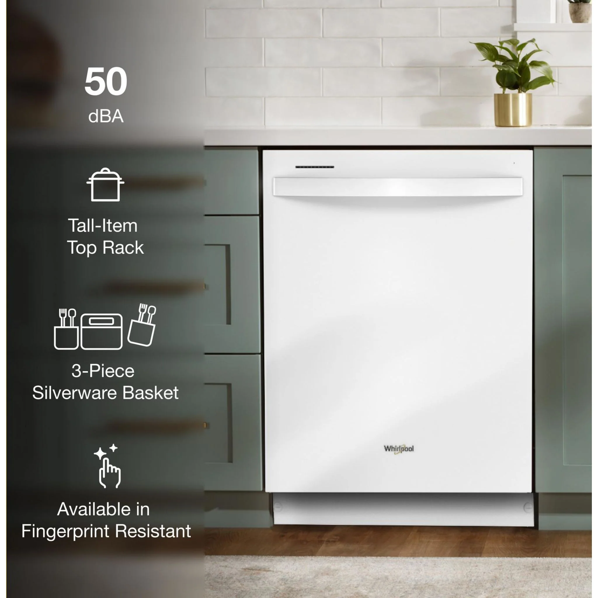 Whirlpool 24-Inch Dishwasher with AI Intelligent Wash and Tall Top Rack -White (WDT740SALW) - Image 57