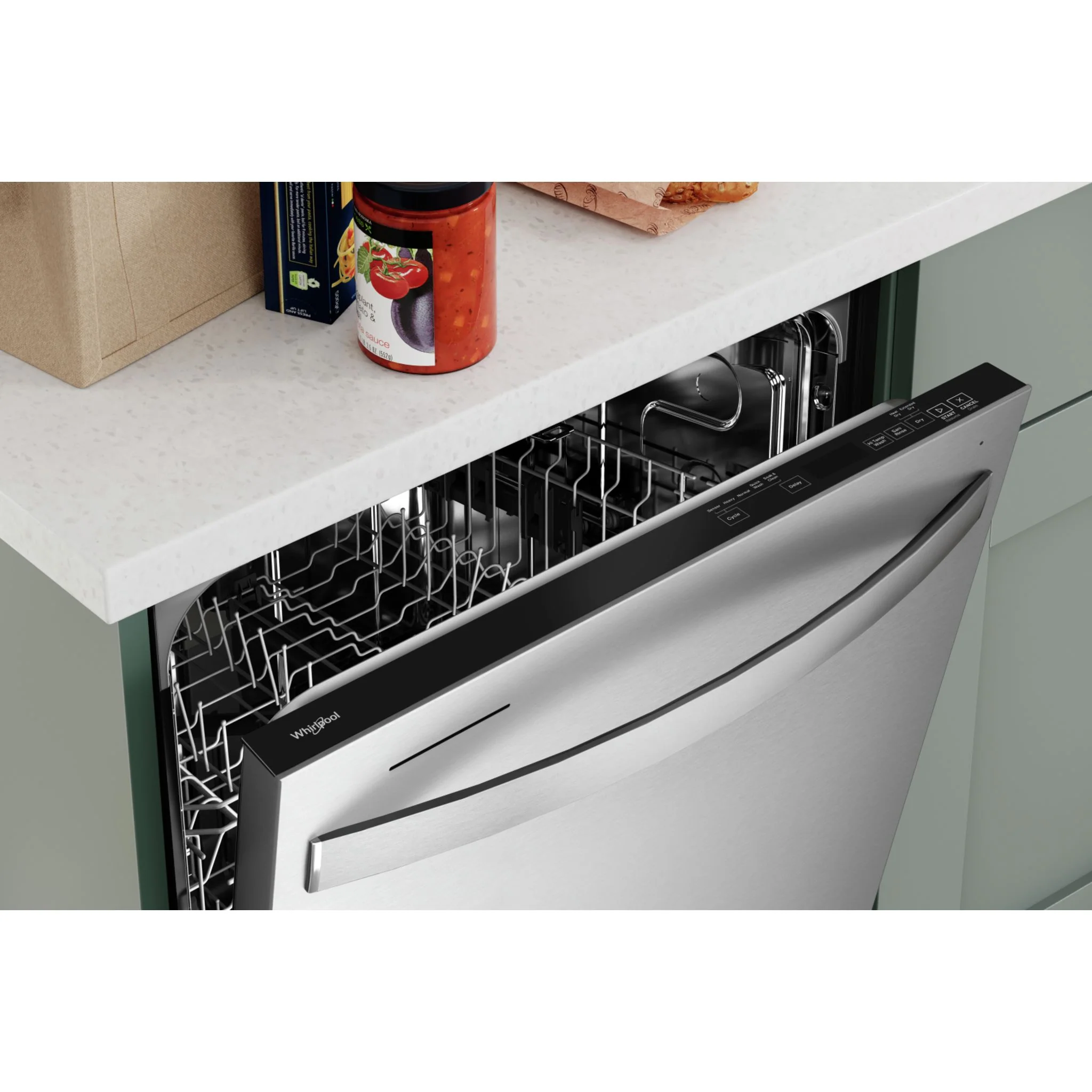 Whirlpool 24-Inch Stainless Steel Dishwasher with AI Intelligent Wash and Tall Top Rack -Stainless Steel (WDT740SALZ) - Image 6
