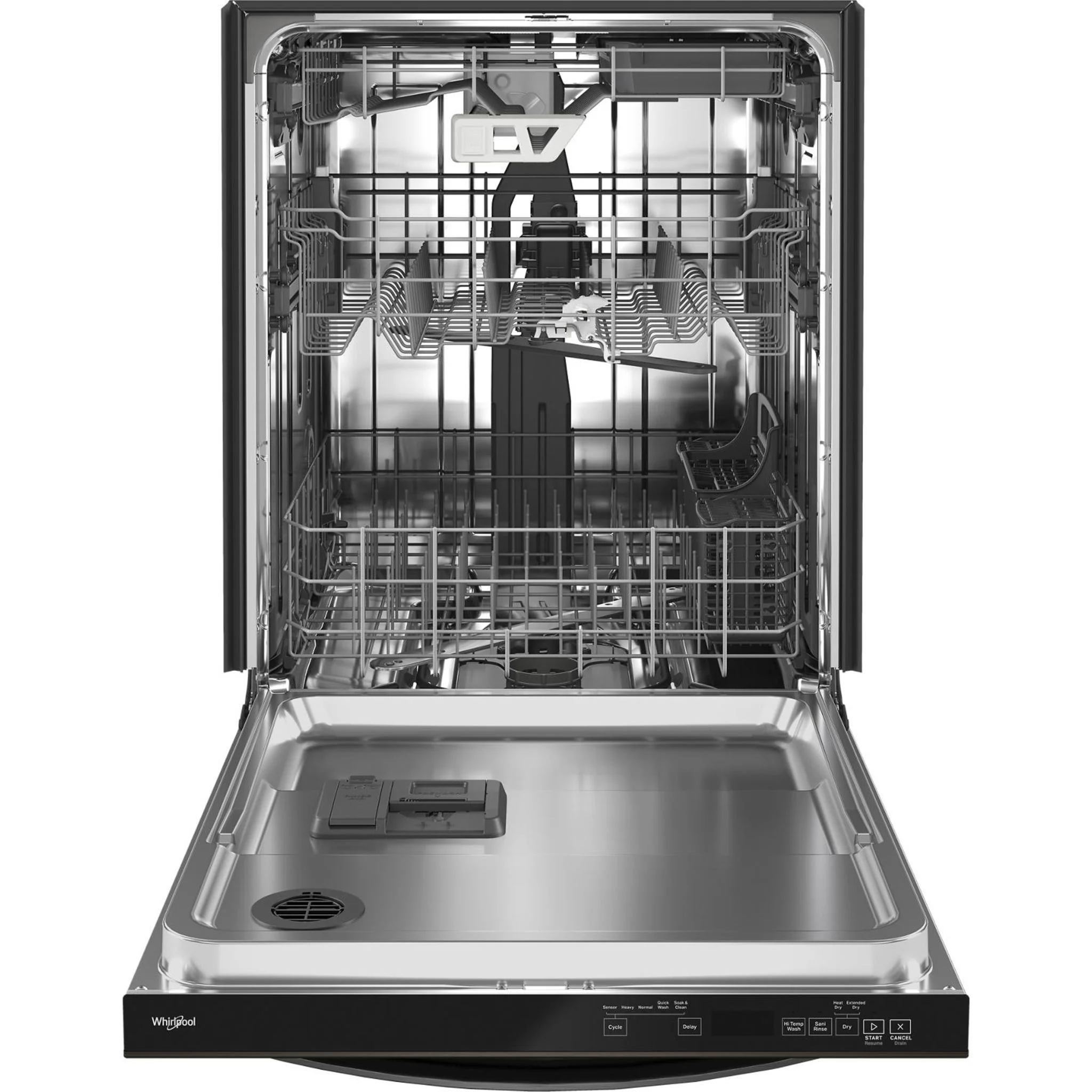 Whirlpool Fingerprint Resistant Large Capacity Dishwasher with 3rd Rack - Print Resist Blk Stnlss (WDT970SAKV) - Image 16