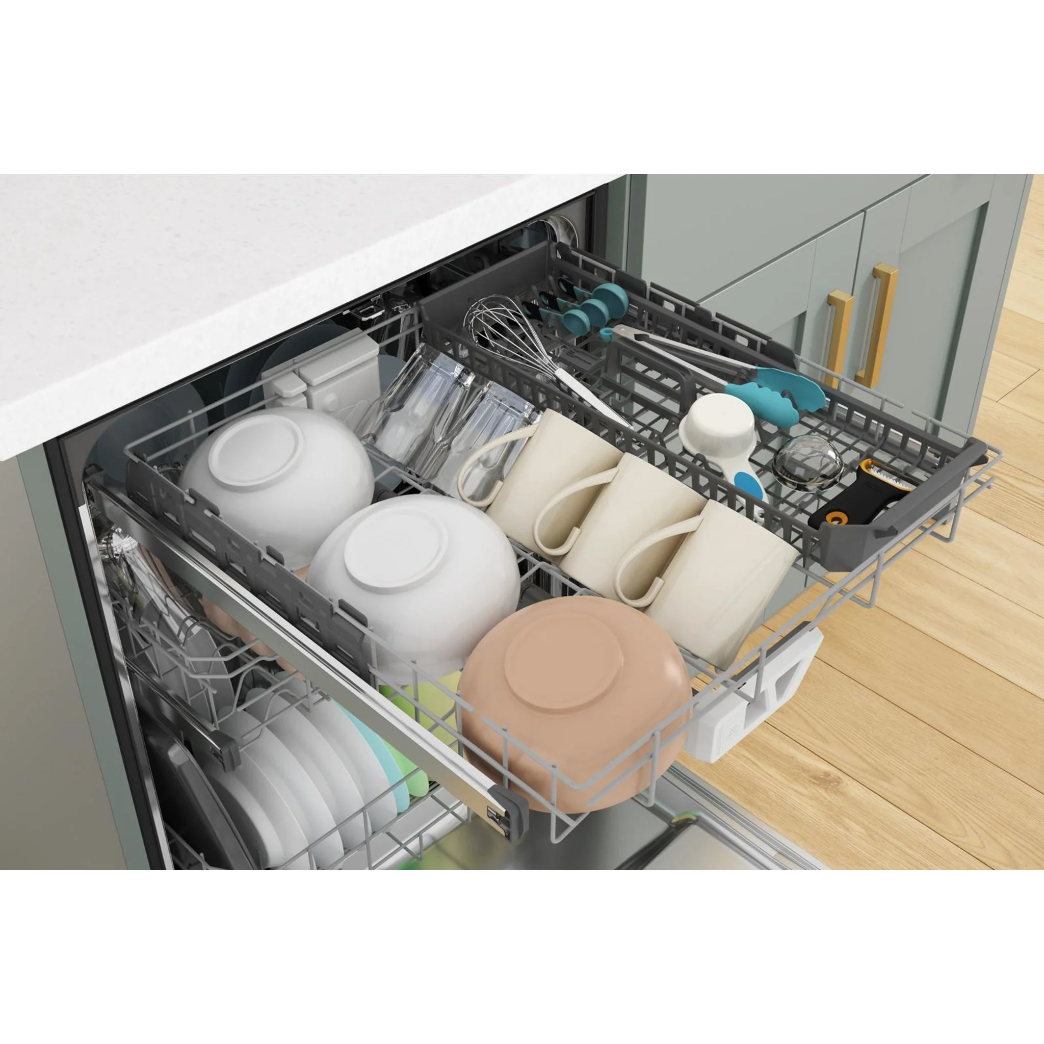Whirlpool Fingerprint Resistant Large Capacity Dishwasher with 3rd Rack - Print Resist Blk Stnlss (WDT970SAKV) - Image 18