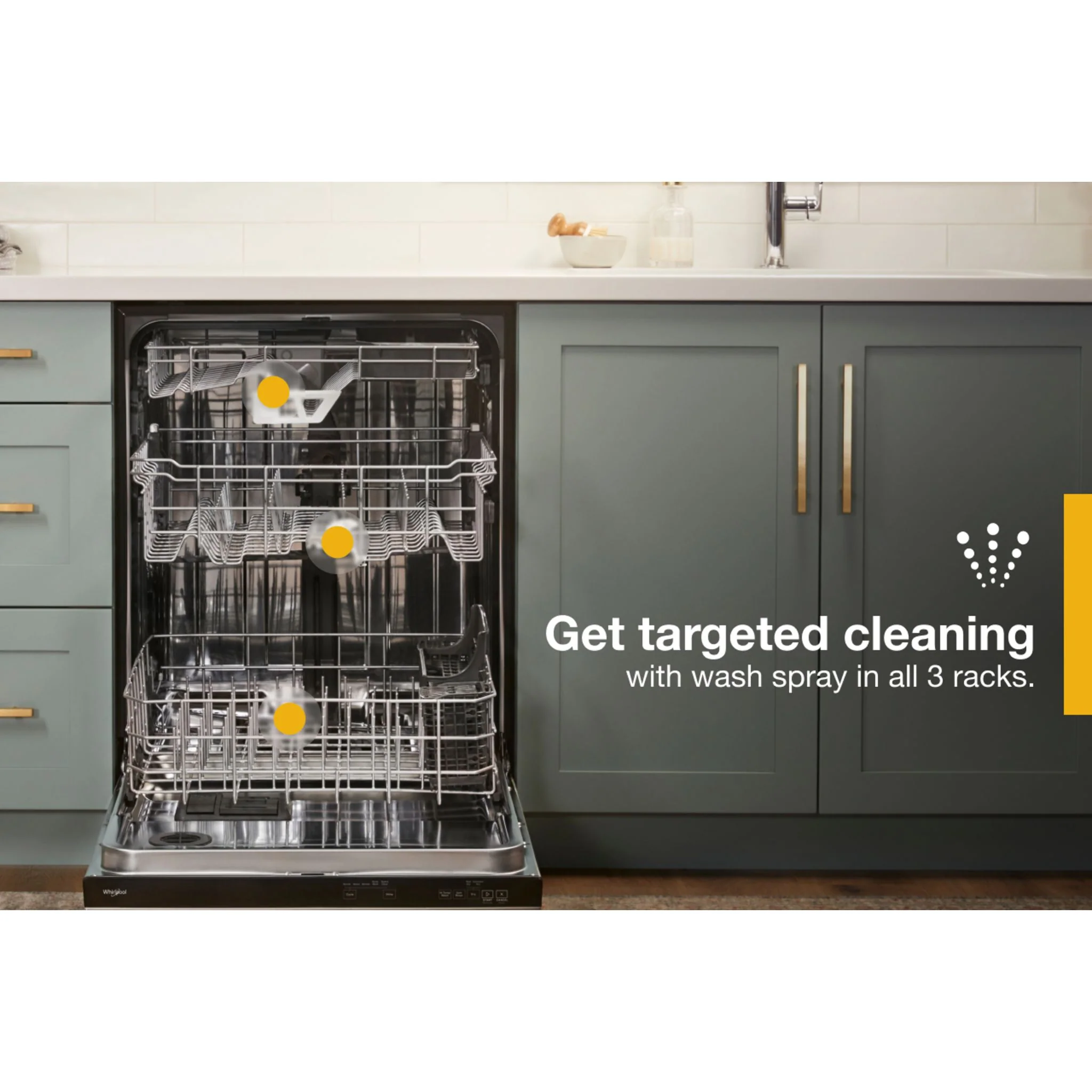 Whirlpool Fingerprint Resistant Large Capacity Dishwasher with 3rd Rack - Print Resist Blk Stnlss (WDT970SAKV) - Image 2