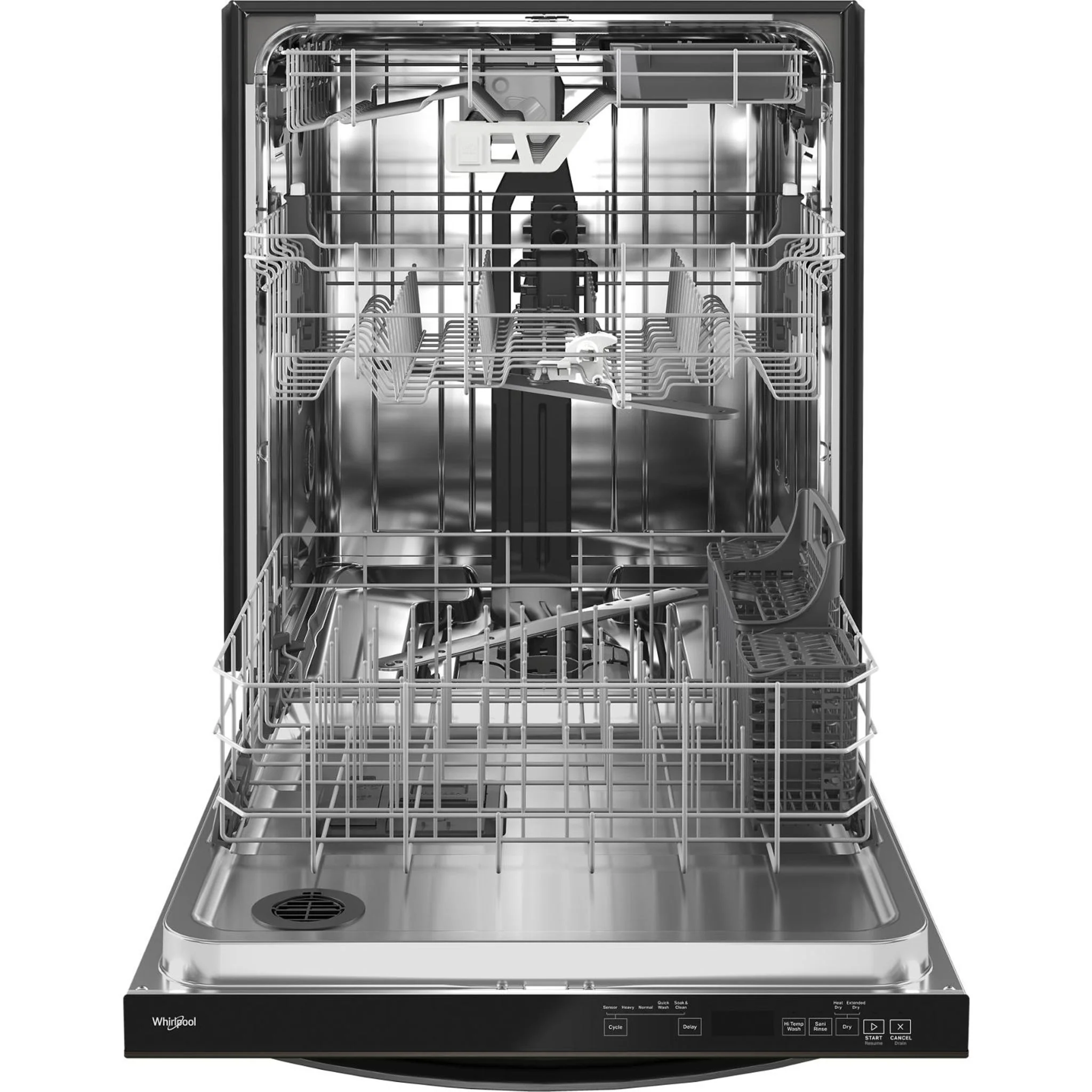 Whirlpool Fingerprint Resistant Large Capacity Dishwasher with 3rd Rack - Print Resist Blk Stnlss (WDT970SAKV) - Image 21