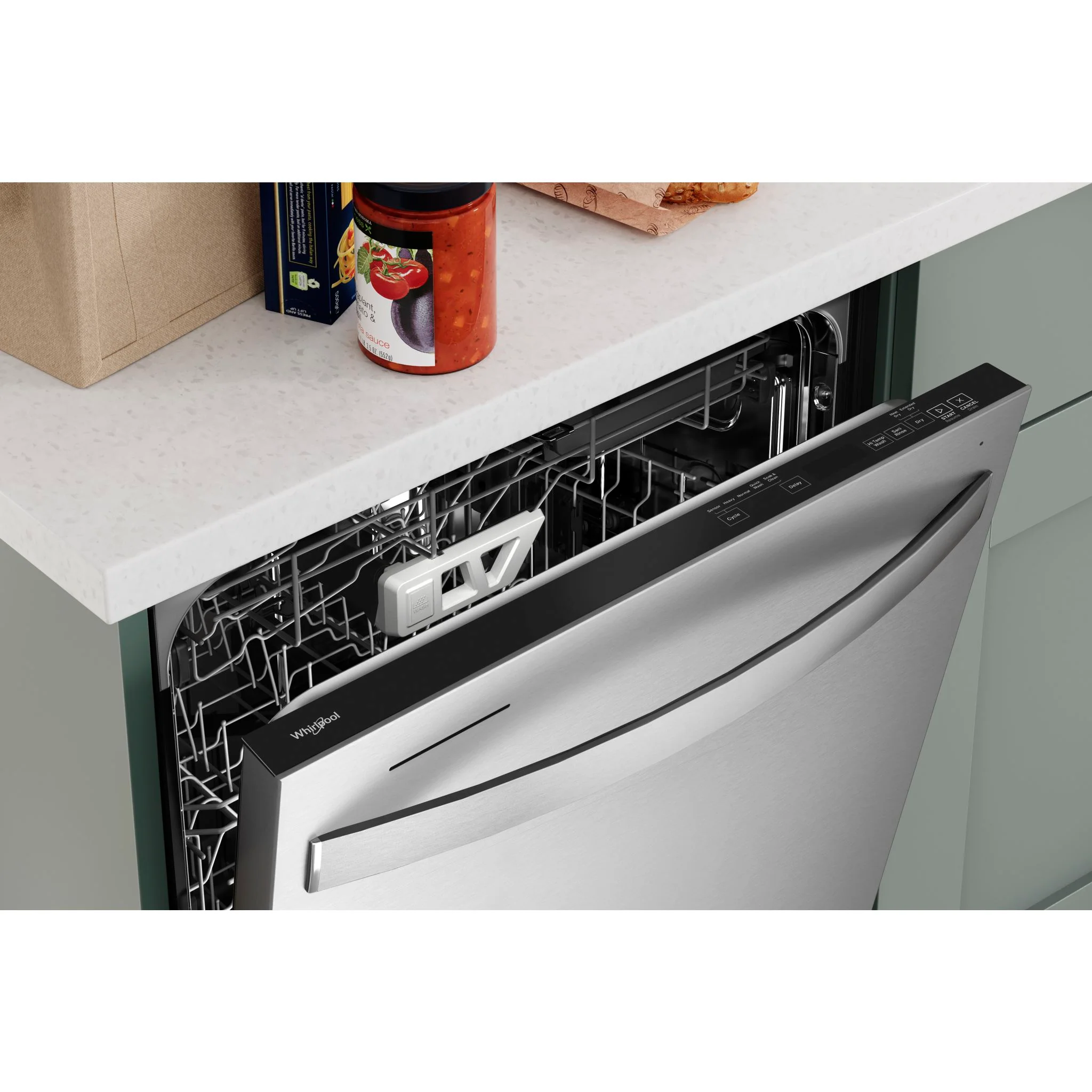 Whirlpool Fingerprint Resistant Large Capacity Dishwasher with 3rd Rack - Stainless Steel (WDT970SAKZ) - Image 4