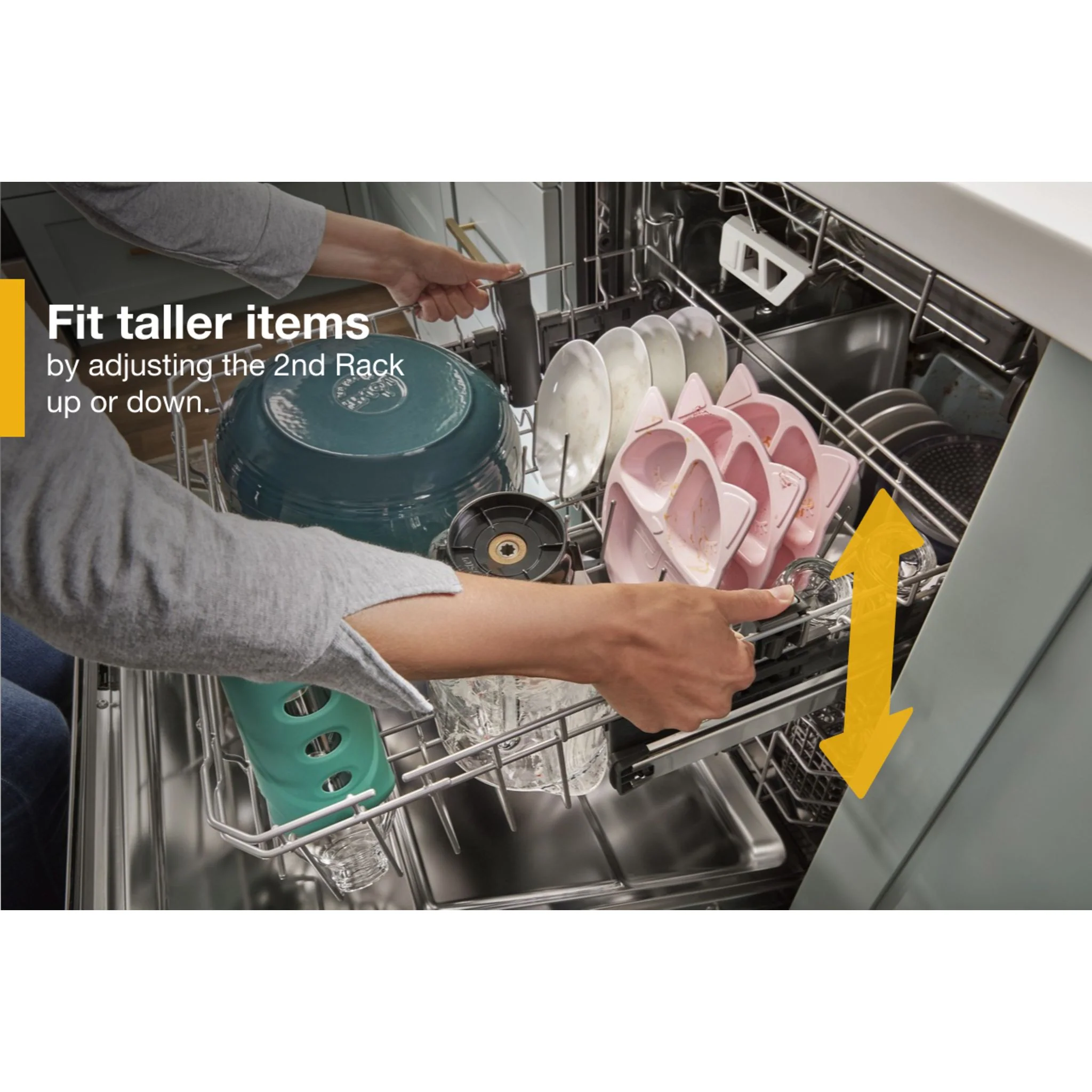 Whirlpool Fingerprint Resistant Large Capacity Dishwasher with 3rd Rack - Stainless Steel (WDT970SAKZ) - Image 8