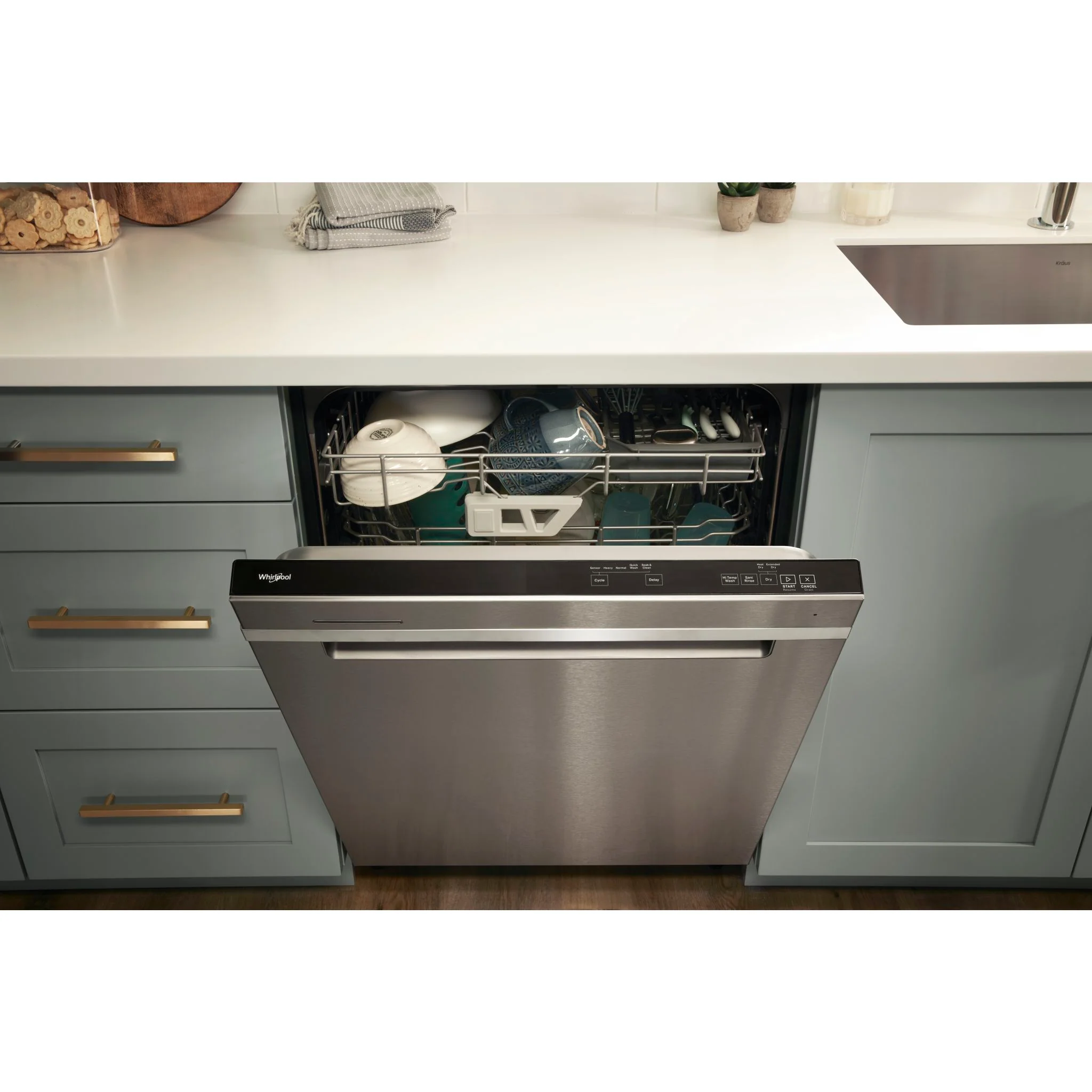 Whirlpool Fingerprint Resistant Large Capacity Dishwasher with 3rd Rack - Stainless Steel (WDT970SAKZ) - Image 9