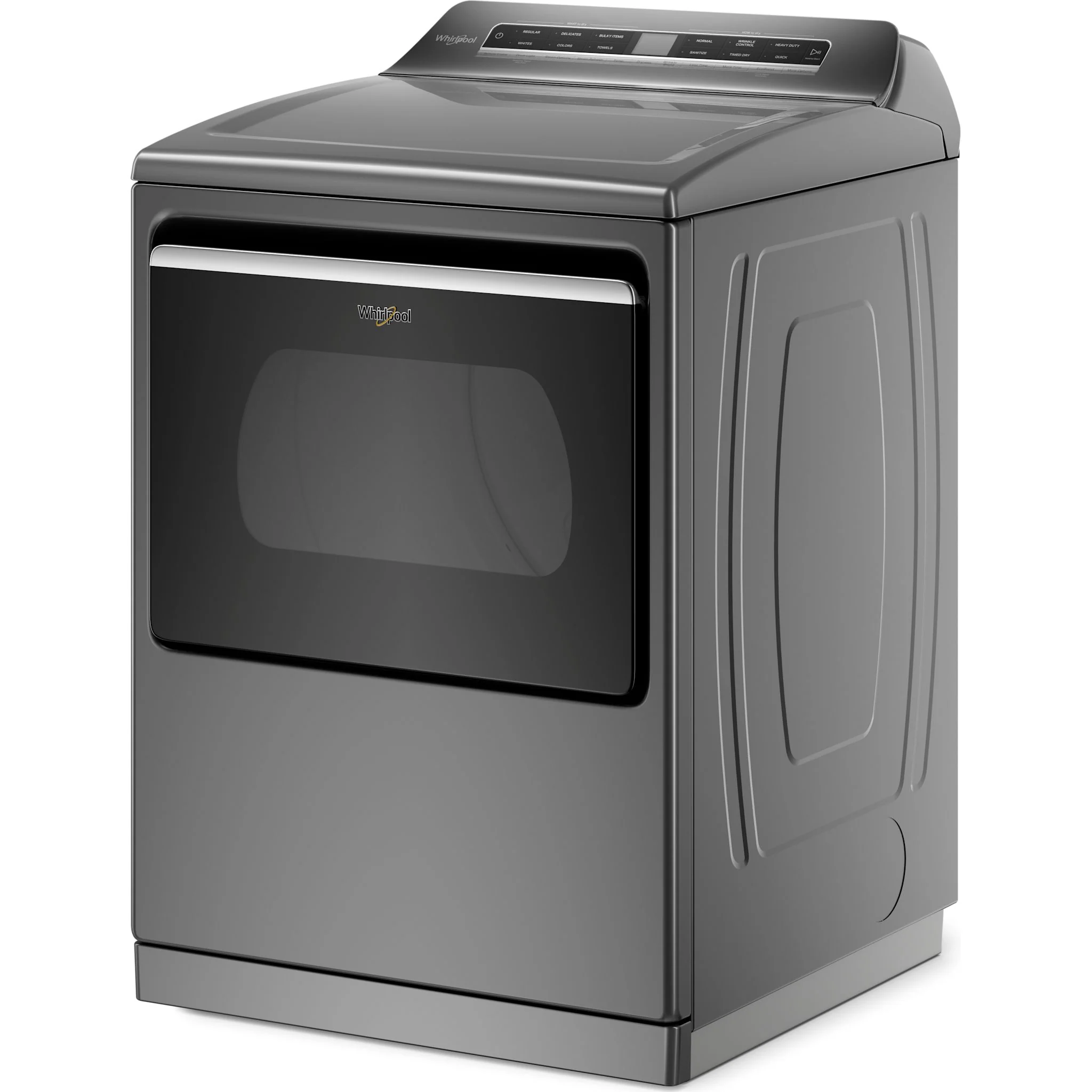 Whirlpool 7.4 cu. ft. Smart Top Load Electric Dryer -Chrome Shadow (YWED7120HC) - Image 3