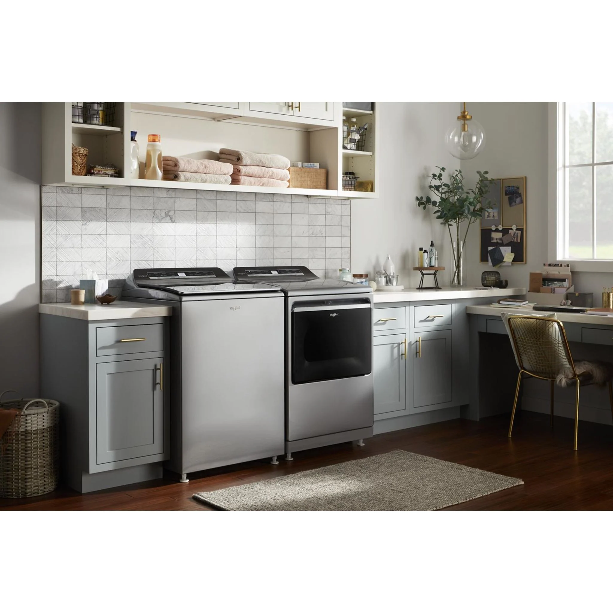 Whirlpool 7.4 cu. ft. Smart Top Load Electric Dryer -Chrome Shadow (YWED7120HC) - Image 7