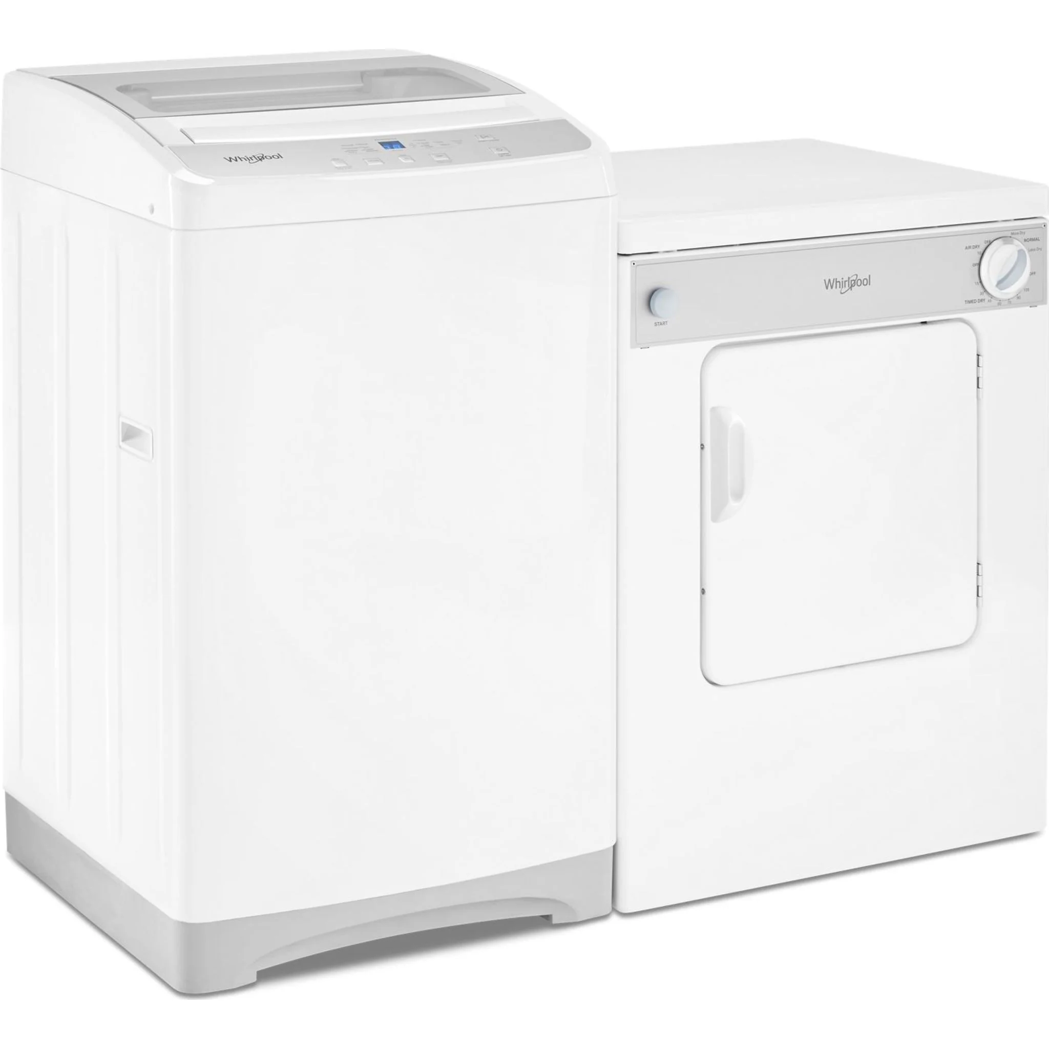 Whirlpool 3.4 cu.ft. Compact Electric Dryer with AccuDryDrying System -White-on-White (LDR3822PQ) - Image 10