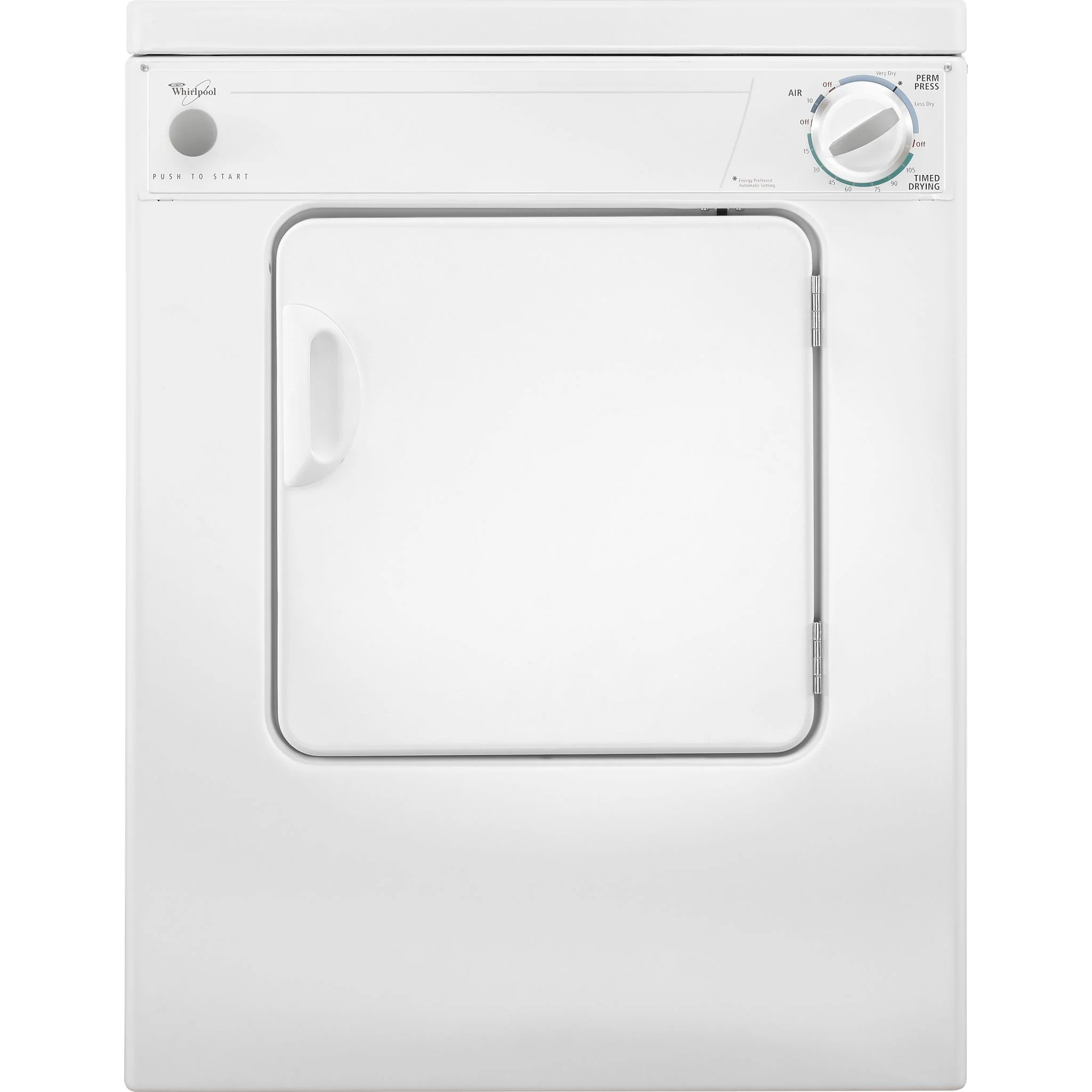 Whirlpool 3.4 cu.ft. Compact Electric Dryer with AccuDryDrying System -White-on-White (LDR3822PQ) - Image 14