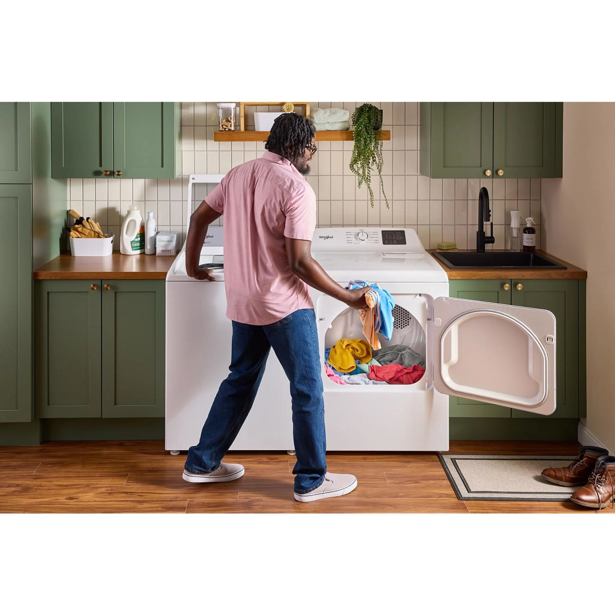 Whirlpool 7.0 cu. ft. Gas Dryer with Adaptive Dry - Vented Top Load Matching -White (WGD4105SW) - Image 6