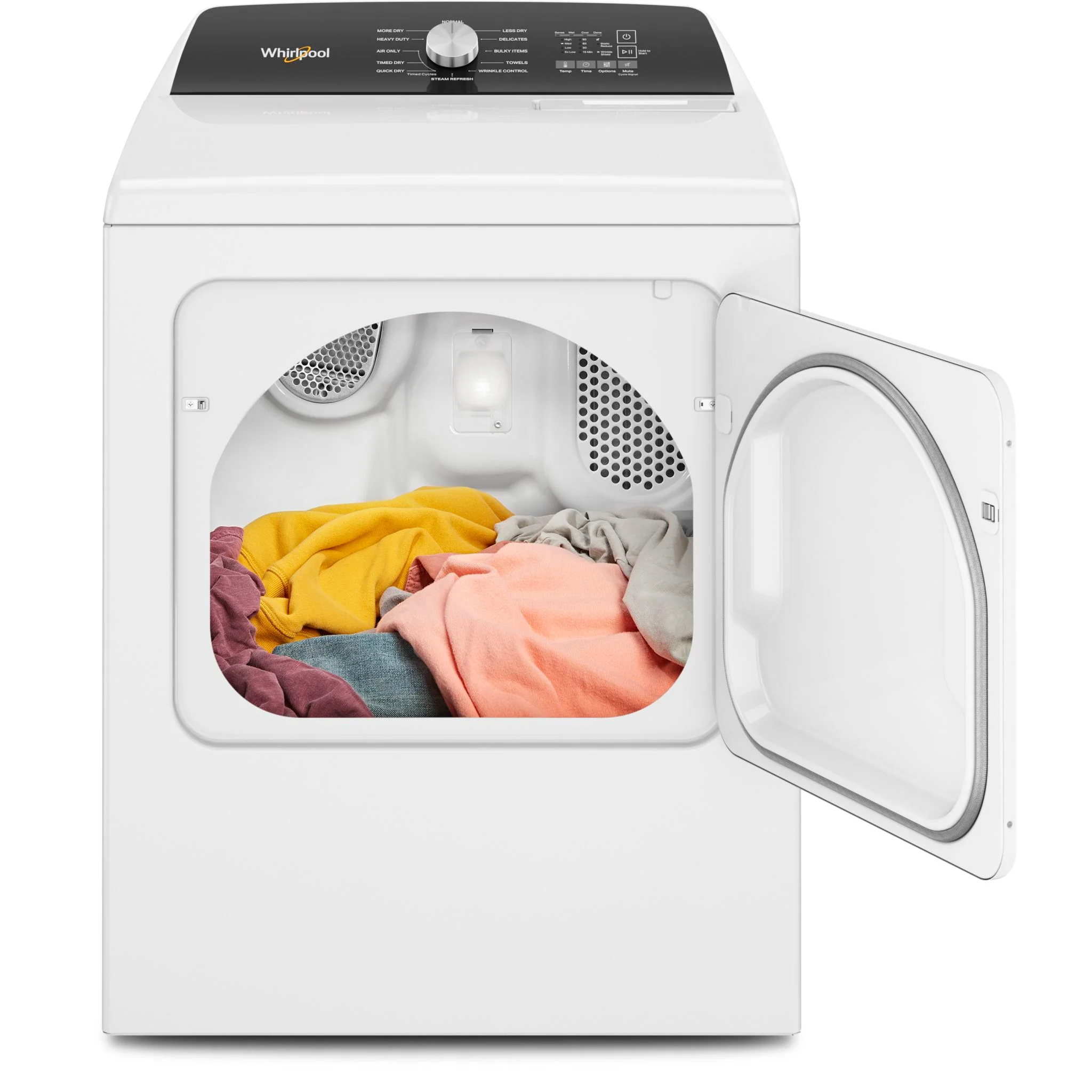Whirlpool 7.0 Cu. Ft. Top Load Electric Moisture Sensing Dryer with Steam -White (YWED5050LW) - Image 5