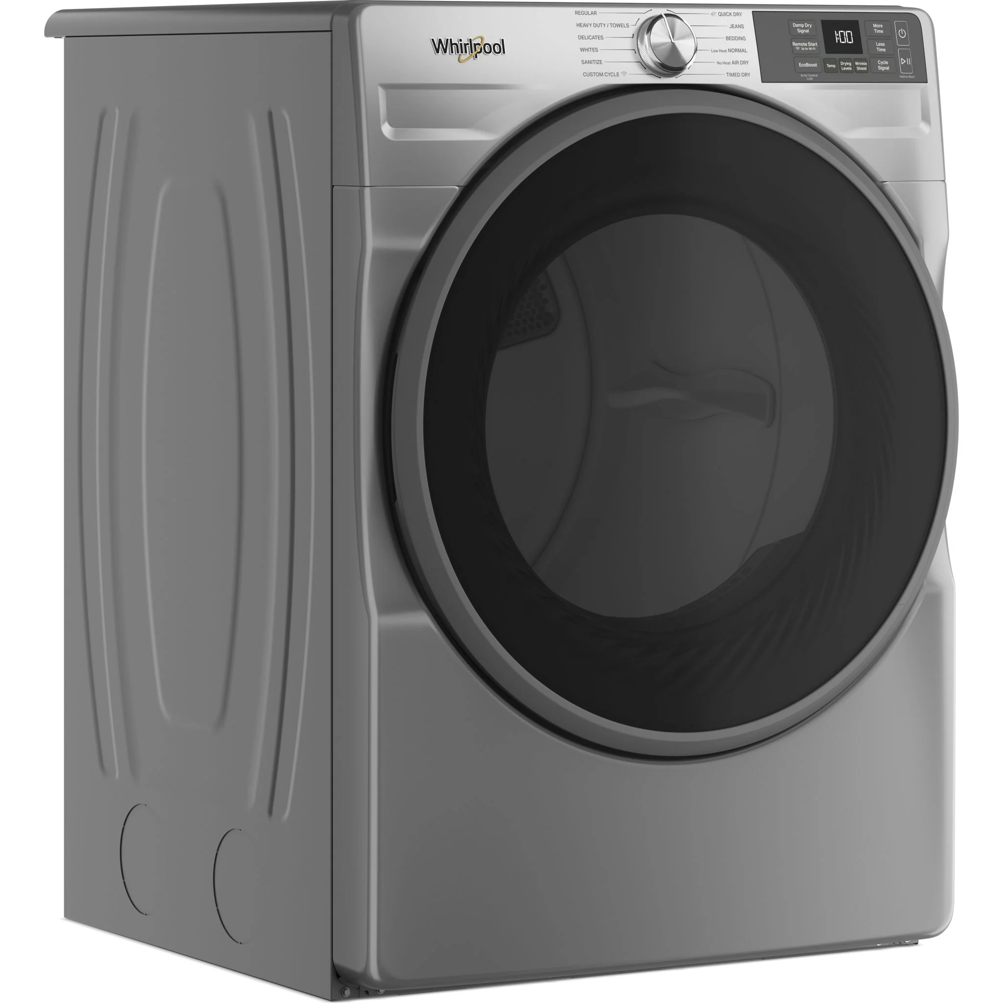 Whirlpool 7.4 cu. ft. Smart Front Load ENERGY STAR Electric Dryer with Wrinkle ShieldOption -Radiant Silver (YWED5720RR) - Image 2