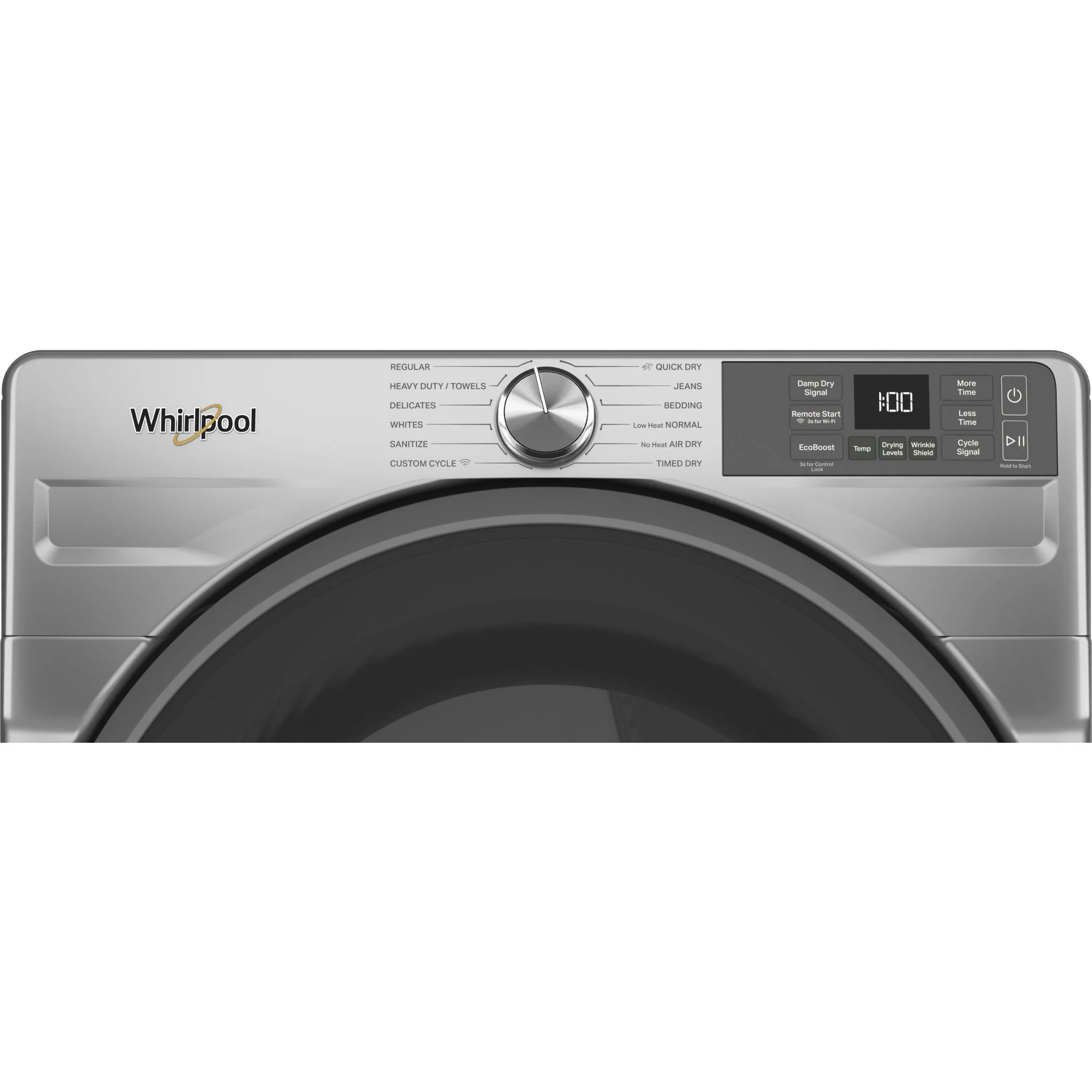 Whirlpool 7.4 cu. ft. Smart Front Load ENERGY STAR Electric Dryer with Wrinkle ShieldOption -Radiant Silver (YWED5720RR) - Image 7