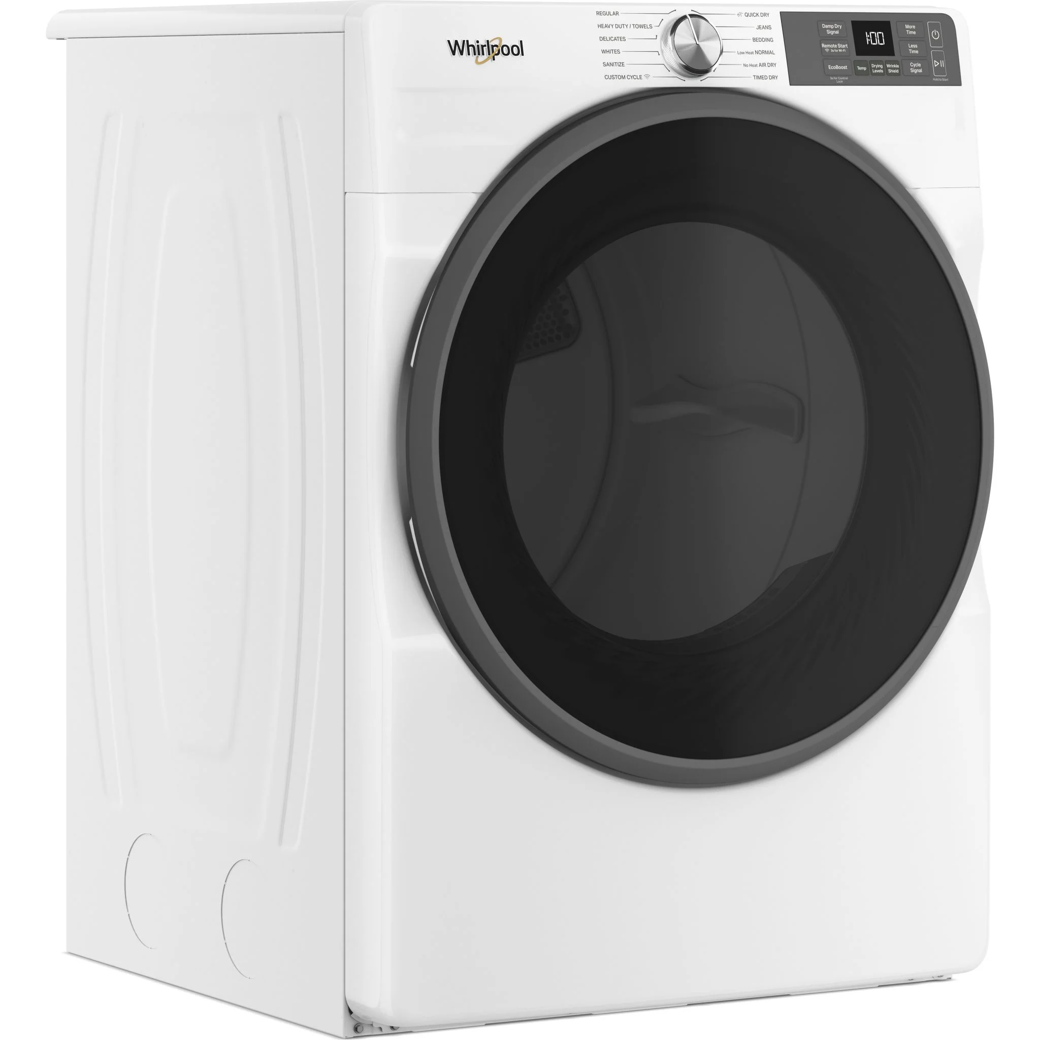 Whirlpool 7.4 cu. ft. Smart Front Load ENERGY STAR Electric Dryer with Wrinkle ShieldOption -White (YWED5720RW) - Image 2