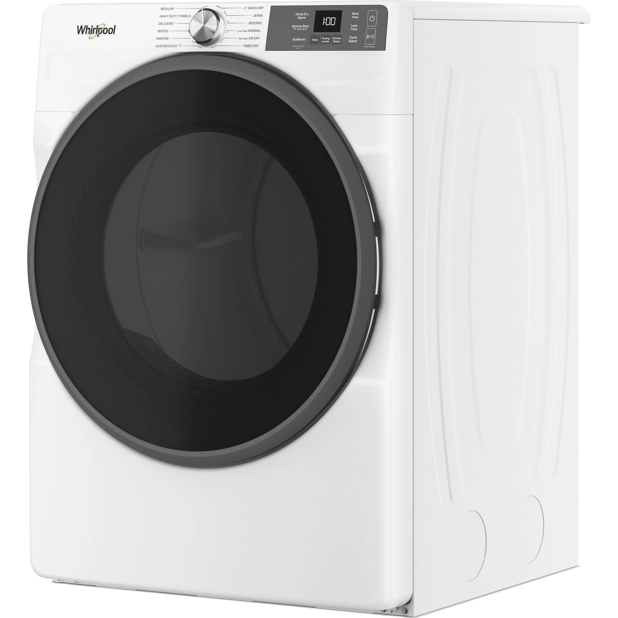 Whirlpool 7.4 cu. ft. Smart Front Load ENERGY STAR Electric Dryer with Wrinkle ShieldOption -White (YWED5720RW) - Image 3