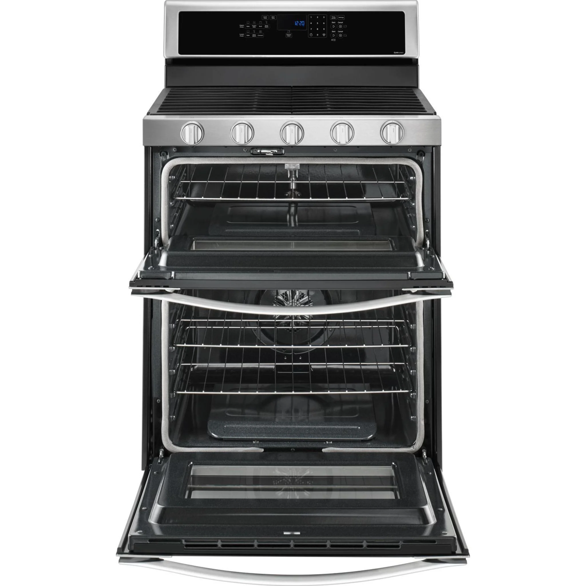 Whirlpool 6.0 Cu. Ft. Gas Double Oven Range with Center Oval Burner -Stainless Steel (WGG745S0FS) - Image 10