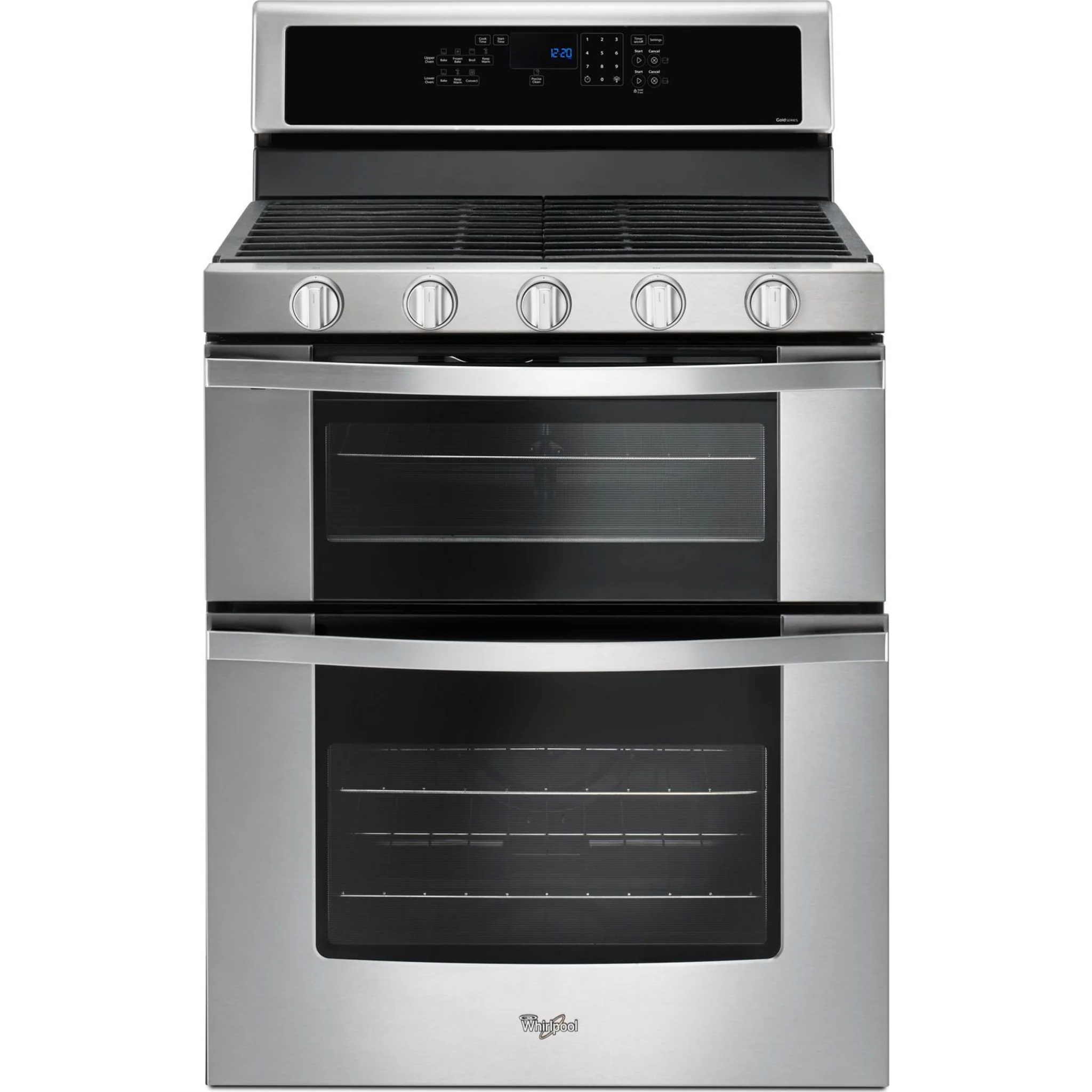 Whirlpool 6.0 Cu. Ft. Gas Double Oven Range with Center Oval Burner -Stainless Steel (WGG745S0FS) - Image 13