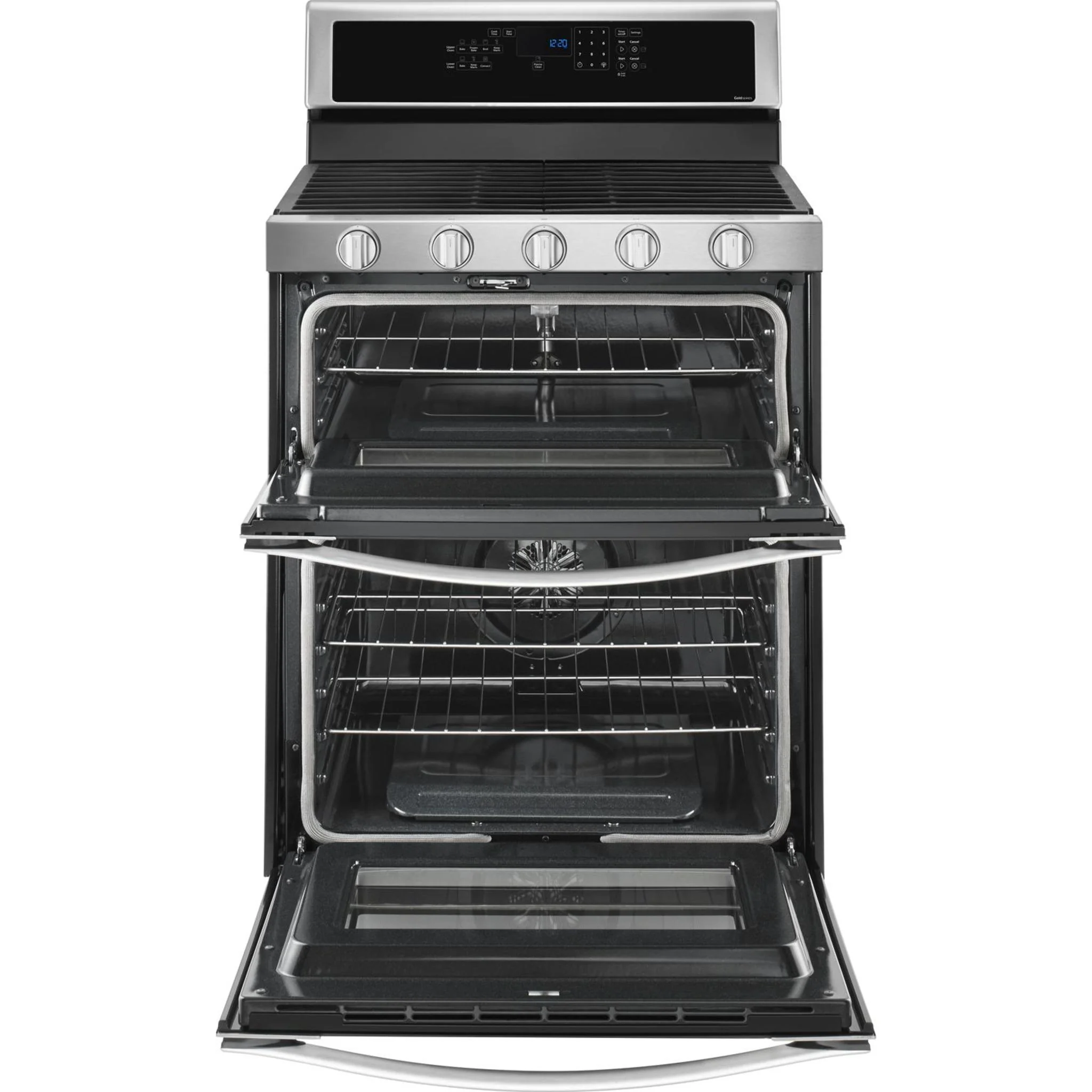 Whirlpool 6.0 Cu. Ft. Gas Double Oven Range with Center Oval Burner -Stainless Steel (WGG745S0FS) - Image 47