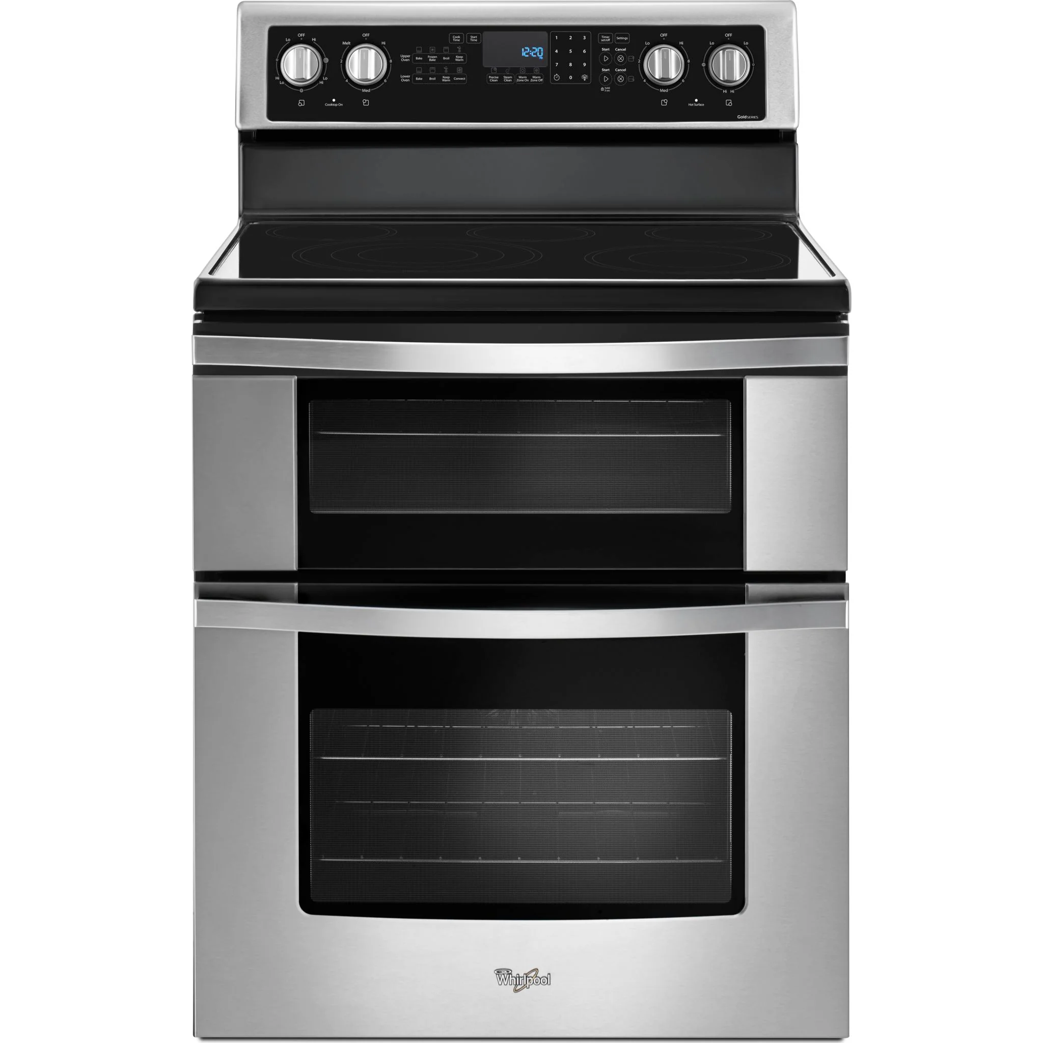 Whirlpool 6.7 Cu. Ft. Electric Double Oven Range with True Convection -Stainless Steel (YWGE745C0FS) - Image 18