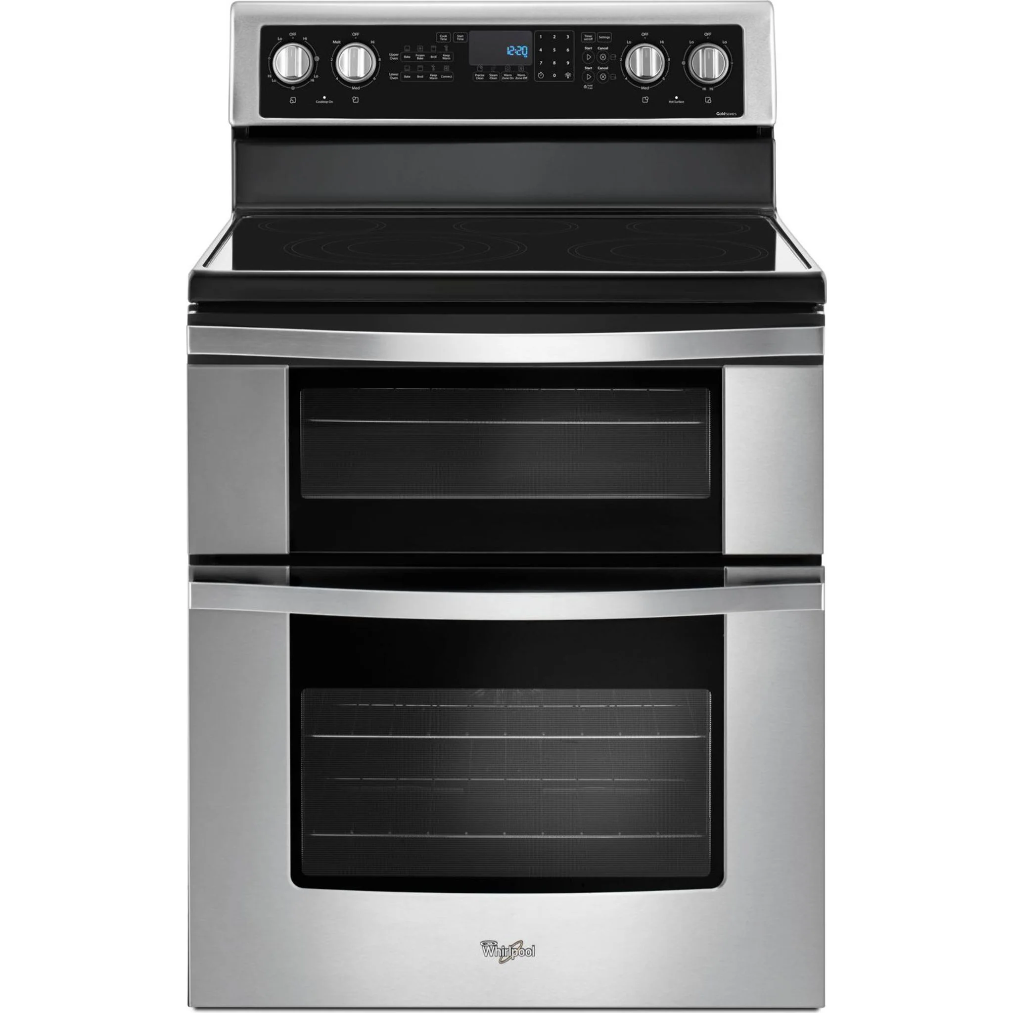 Whirlpool 6.7 Cu. Ft. Electric Double Oven Range with True Convection -Stainless Steel (YWGE745C0FS) - Image 6